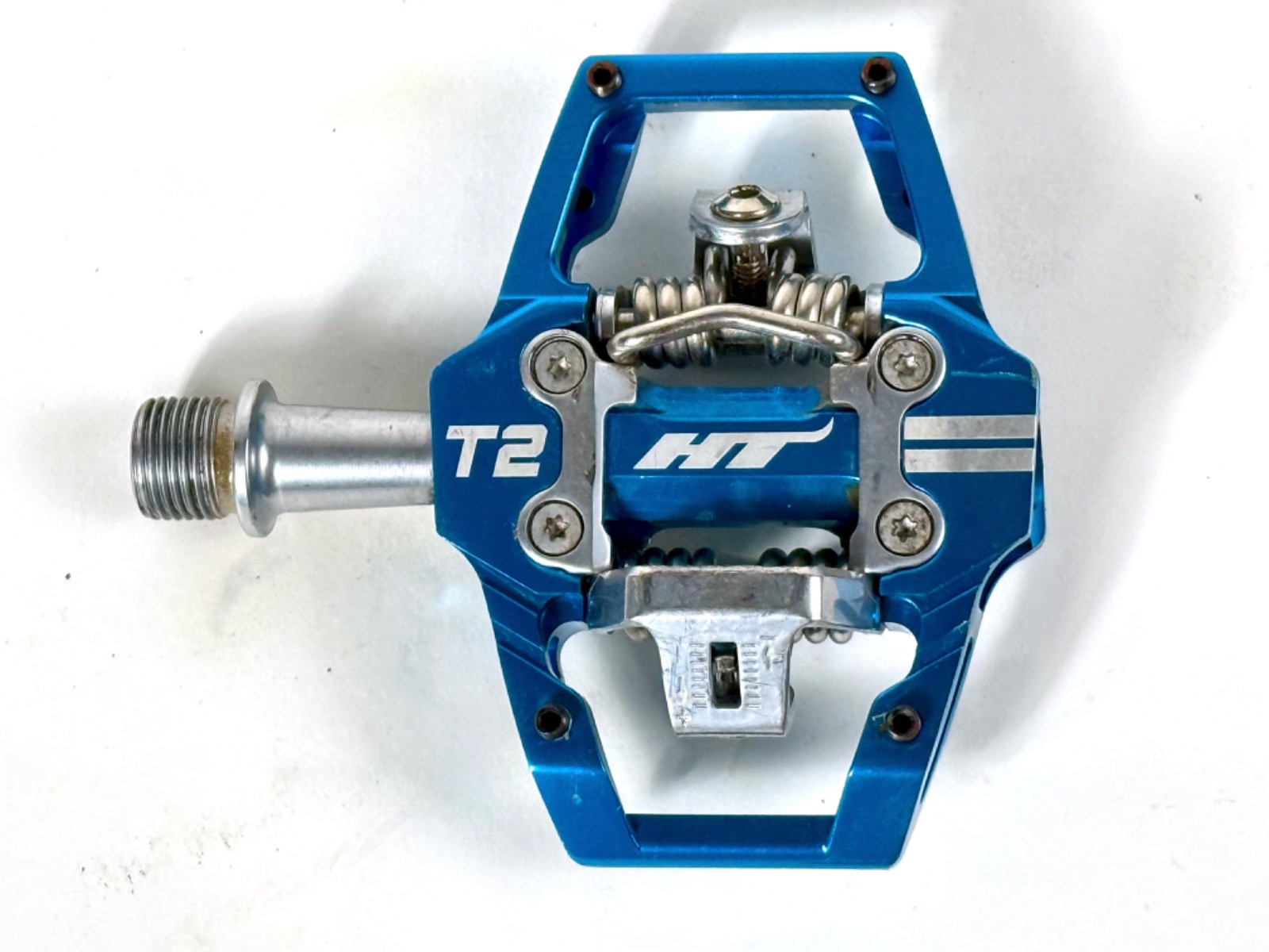 HT Components T2 Enduro Race Mountain Bike CrMo Clipless Pedals + new cleats MTB