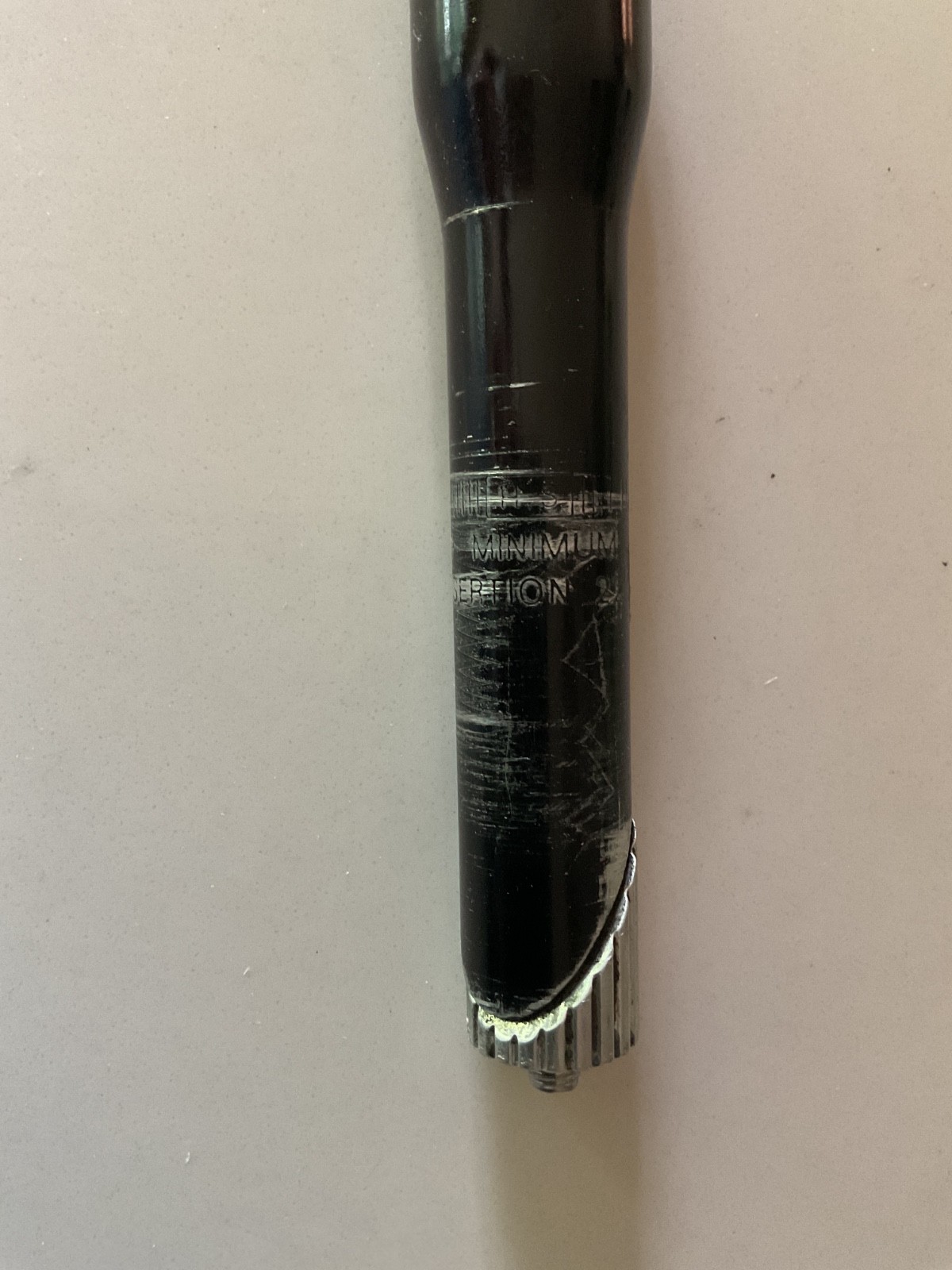Threadless Stem Adapter 28.6mm/22.2mm Black Unbranded