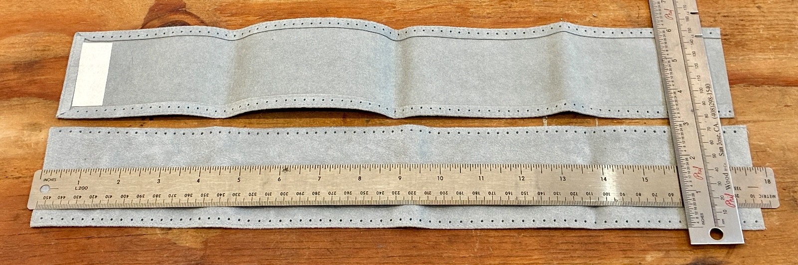 NOS Gray FujiToshi Escaine Synthetic Stich-Up Handlebar Wrap Kit with Cord Japan