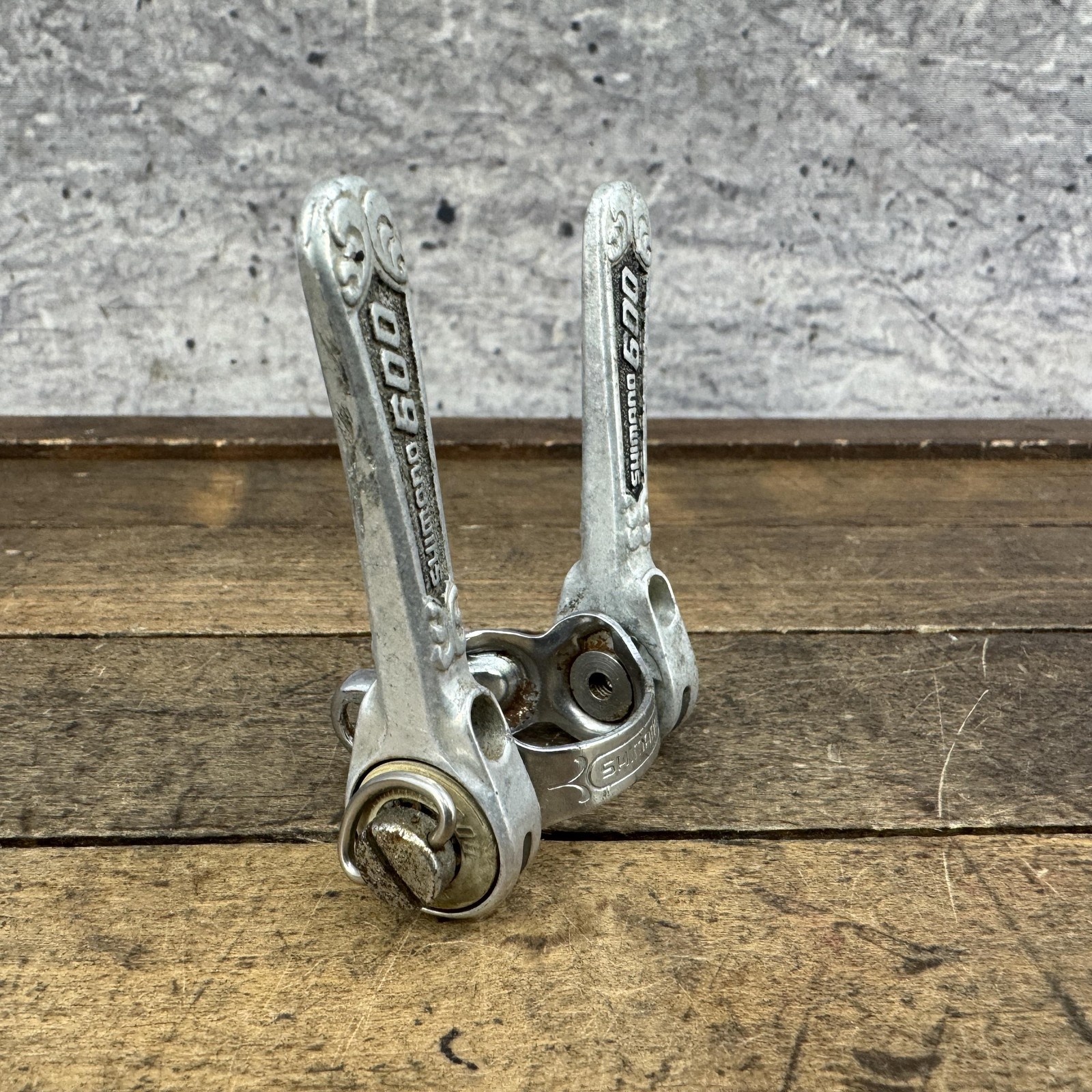 Vintage Shimano 600 Arabesque Downtube Friction Shifter Clamp On Road Japan