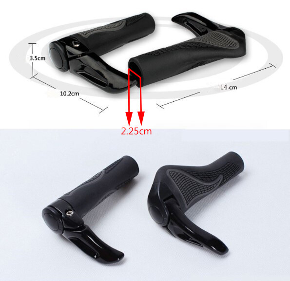 1 Pair Cycling Mountain Bike Bicycle MTB Handlebar Rubber Anti-slip Handle Grips