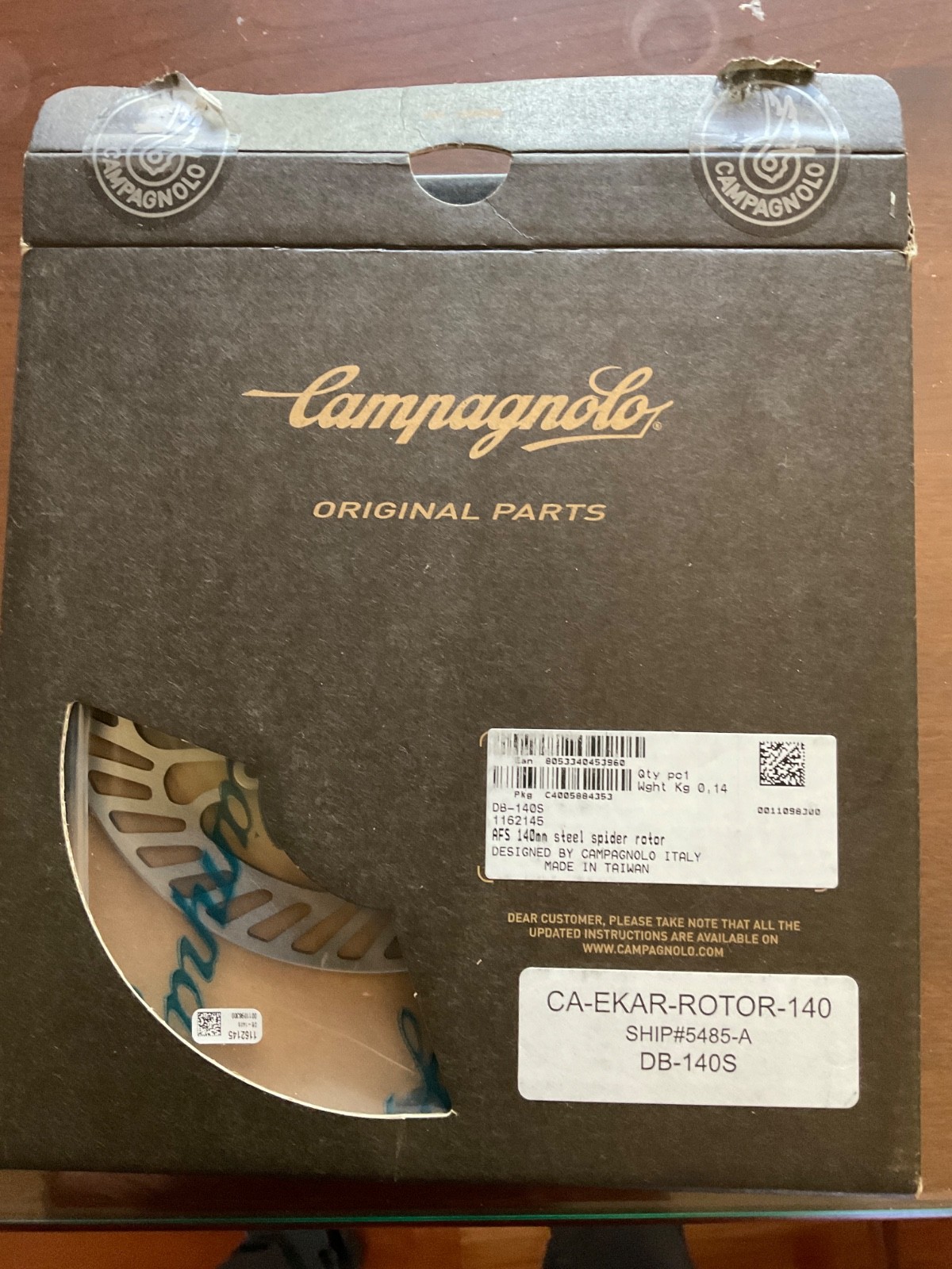 campagnolo STEEL SPIDER ROTOR 140 AFS ・Steel spider rotor ・Diameter: 140mm