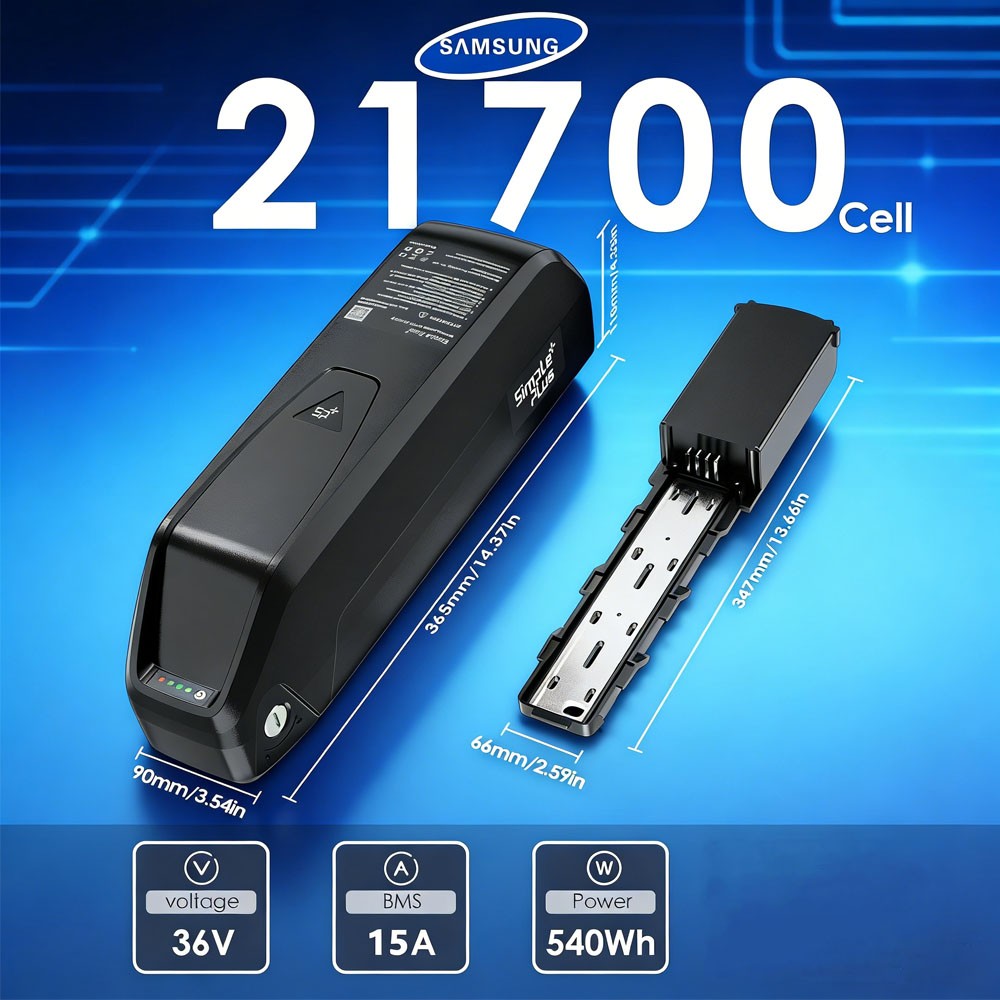 36V 15Ah Lithium Battery 15A BMS for 0~1000W Electric Motor