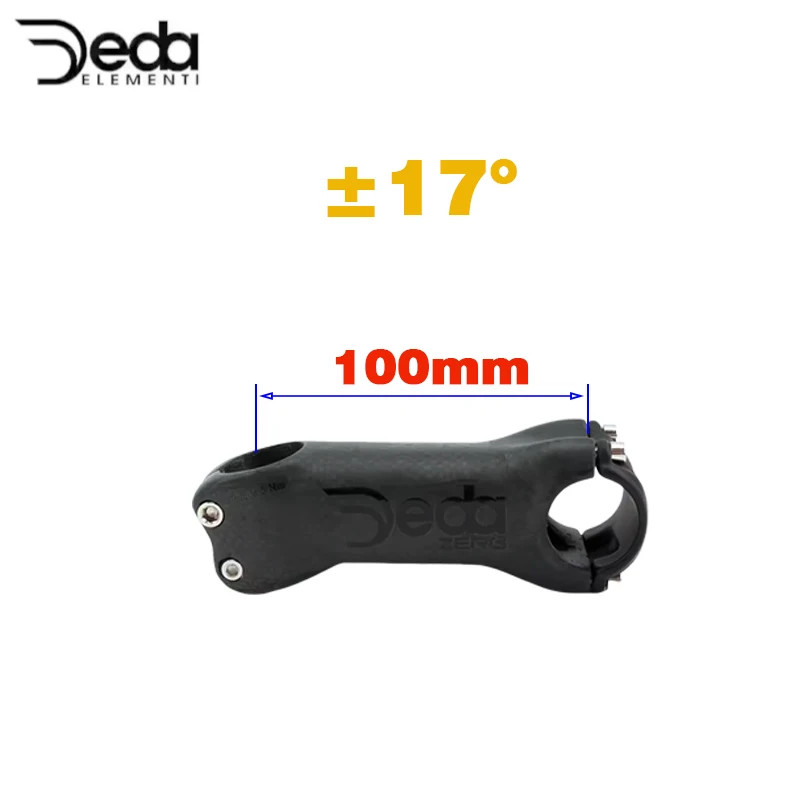 6 17 Angle Road Carbon Bicycle Stem 31.8*70-130mm Mountain Bike Carbon Stem
