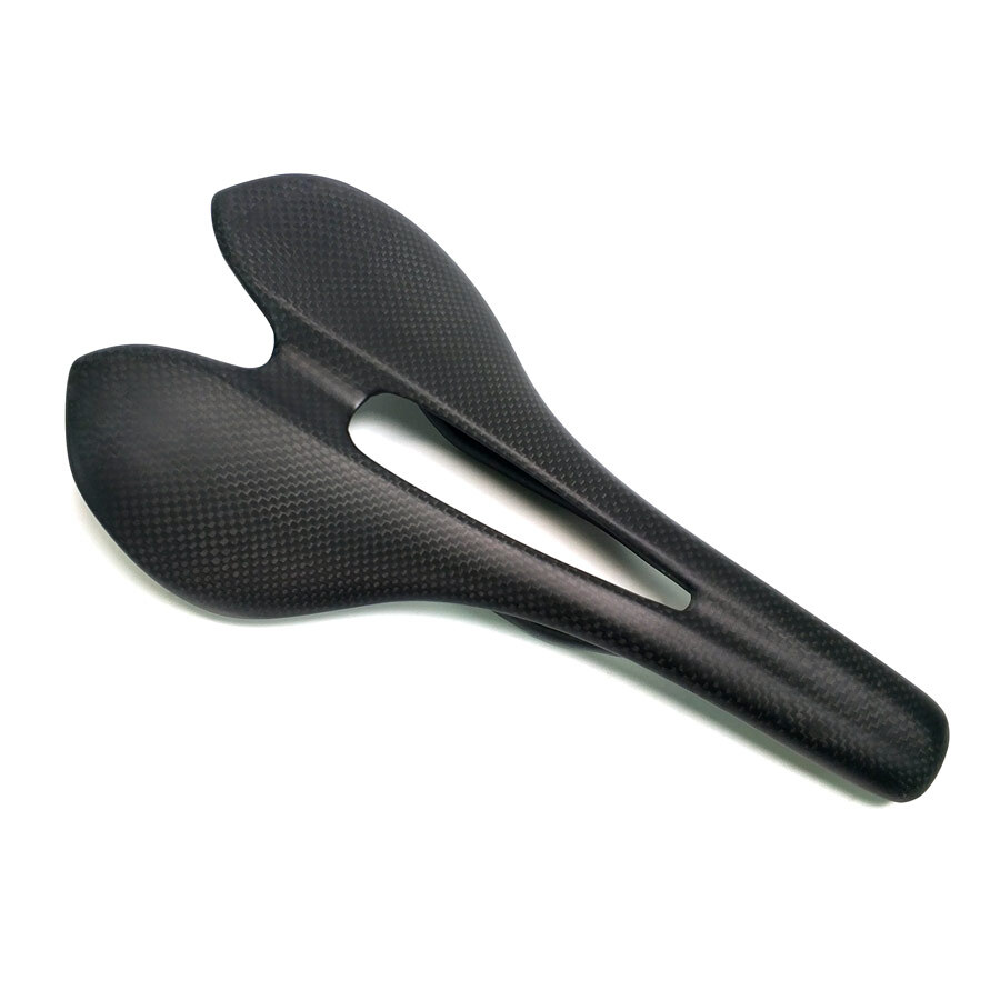 Full Carbon Saddle Oval Rail 7×9 Hollow Mountian Road Bike Seat 270*143mm Black