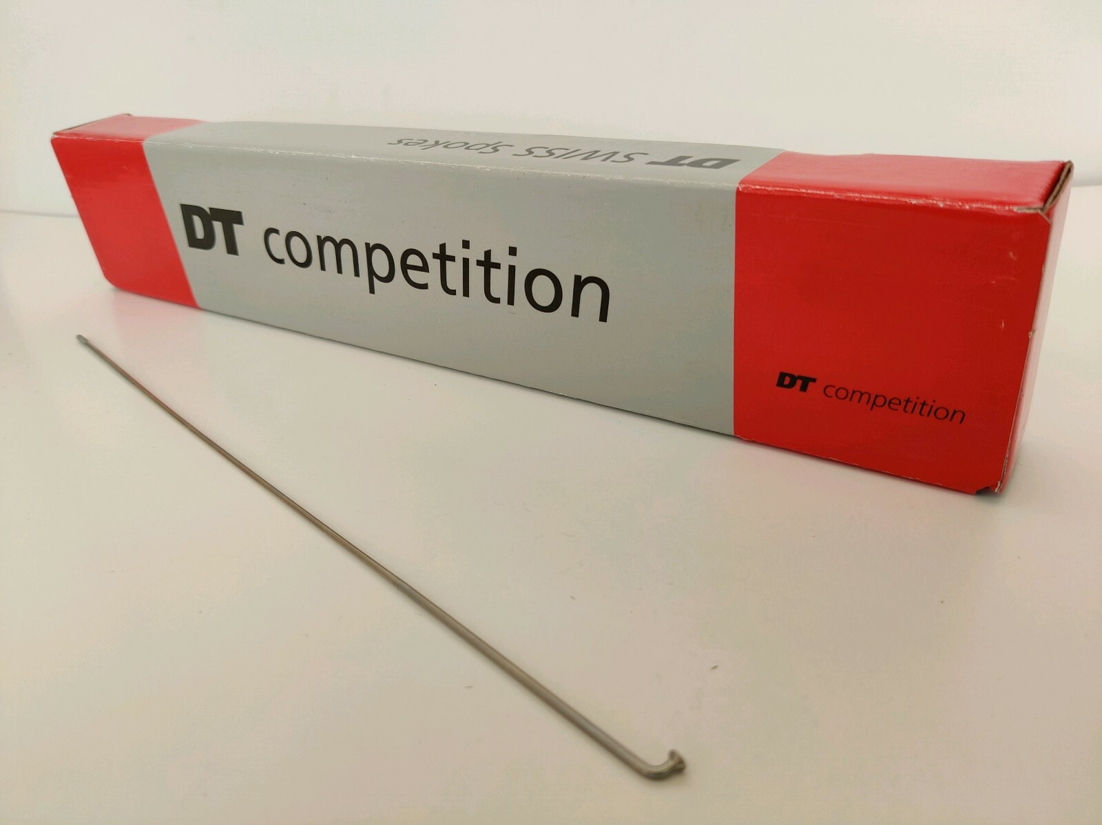 DT Swiss Competition 1.8/1.6mm 256mm Stainless Spoke (72 box) W/O Nipples