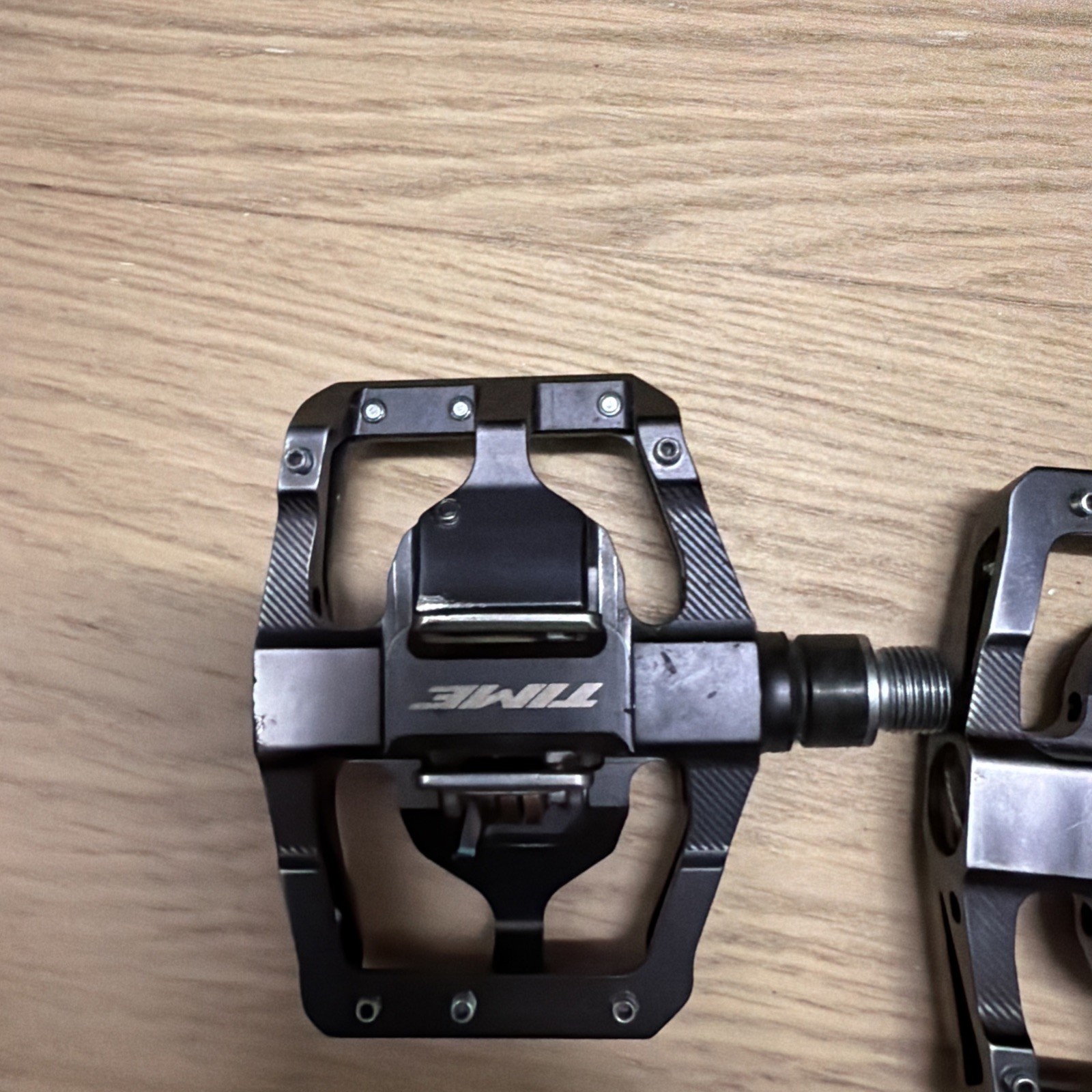 TIME Xysto A1 Aluminum Pedals with Steel Spindle, Dual-Sided Clipless,