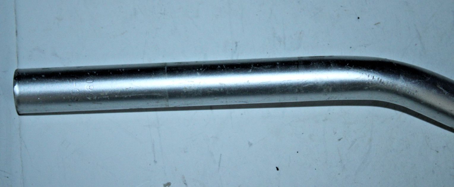 MTB Handlebar 25.4mm 58cm 1.5″ Riser Bar Steel Silver Comfort Hybrid Commuter :)
