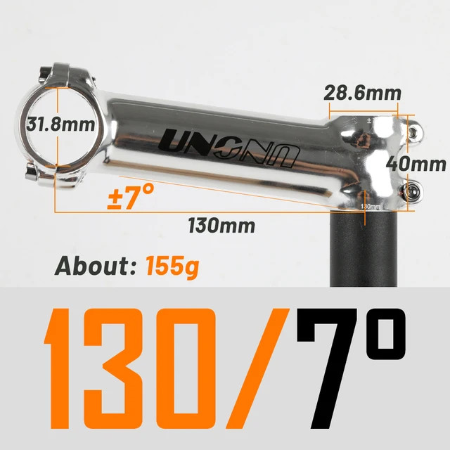 Ultra Light Bicycle Stem 7/17/35 Degree 60-130mm Mountain Road Bike Handle Stem