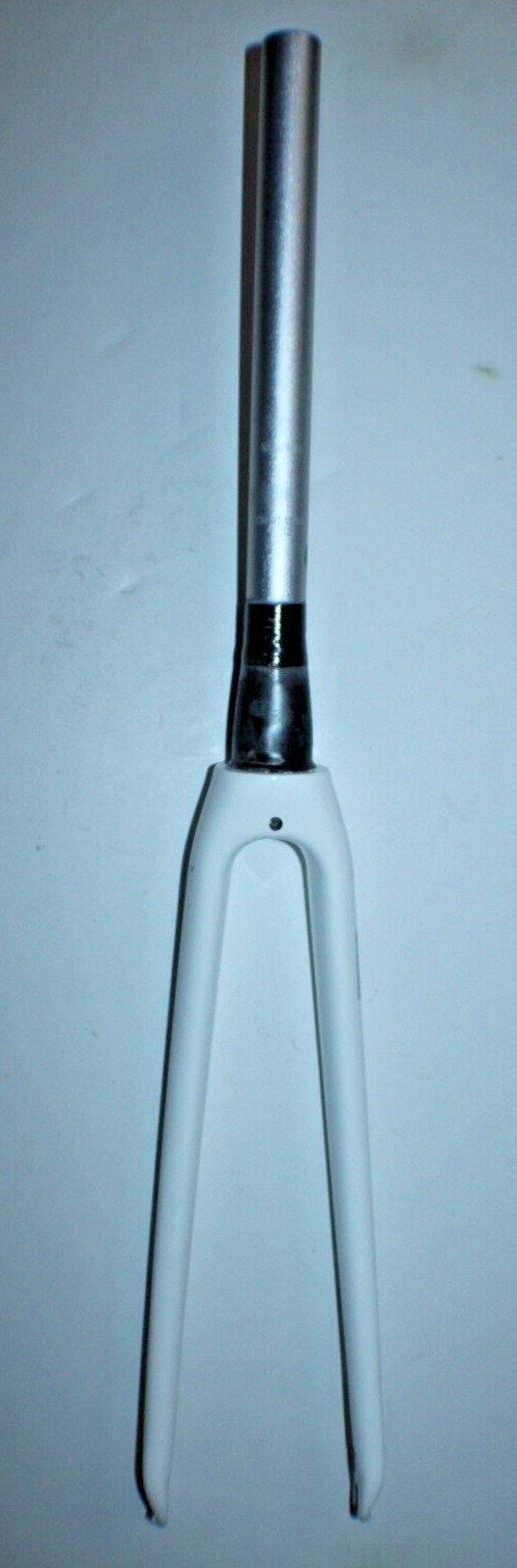 Trek Carbon Racing Road Bike Fork 700c Tapered 350mm White QR Fast USA Shipper:)