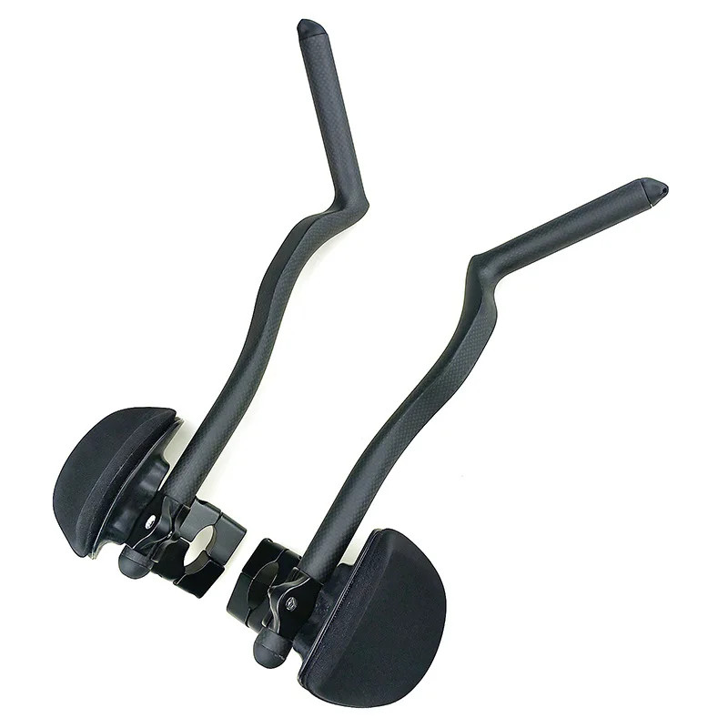 Carbon Fiber Bicycle Triathlon Bar 55° Degree Anti-slip Integrated Aero Rest Bar