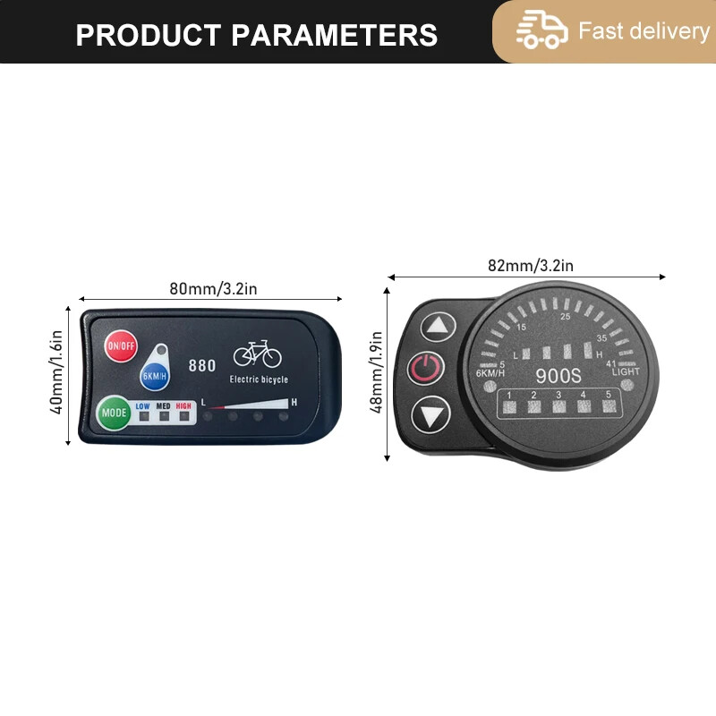 Electric Bicycle Display KT LCD3 LCD4 LCD5 LCD8H LCD9R 24V 36V 48V 72V Display