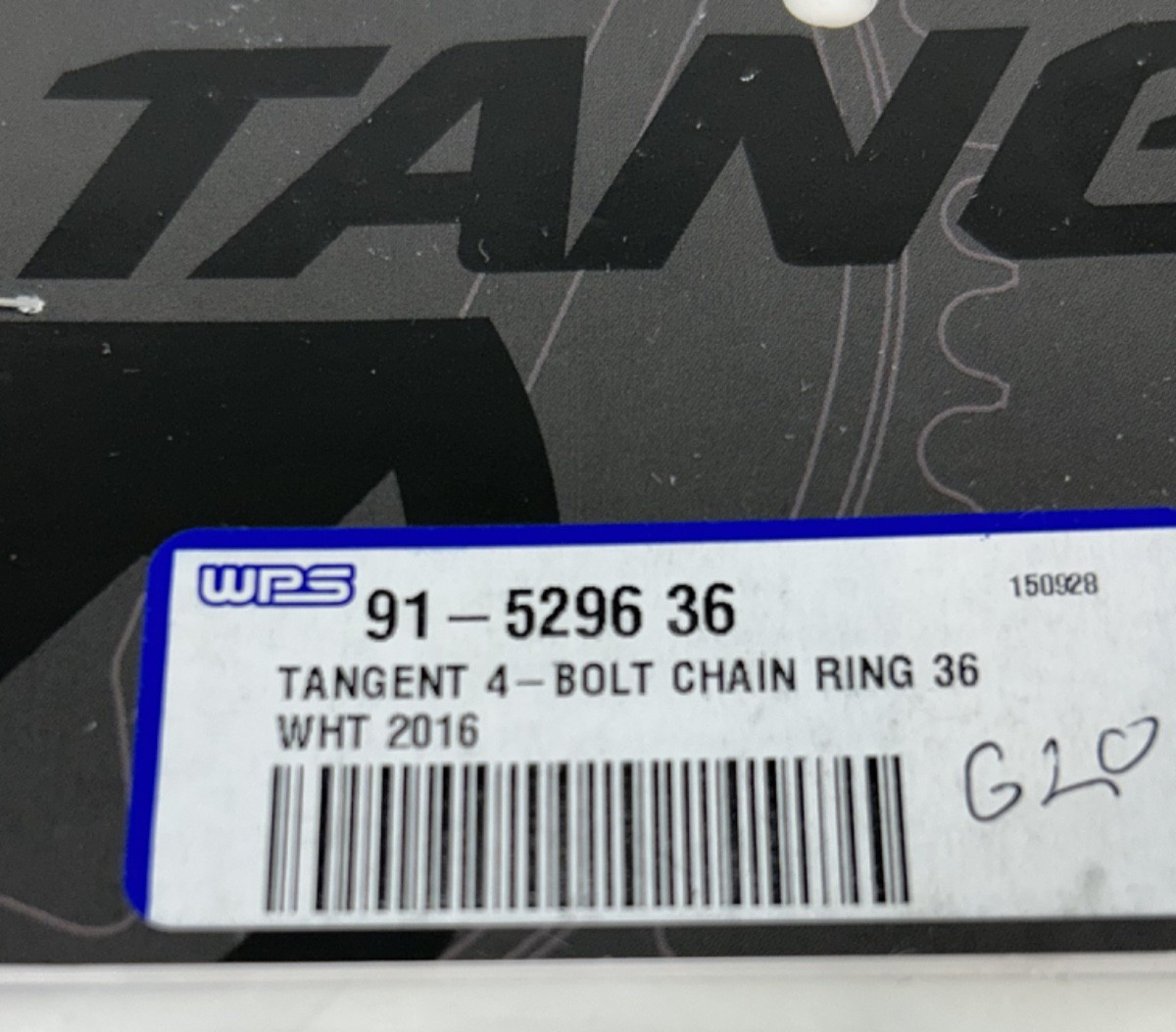 NEW in Package Tangent Halo 4-Bolt Chain Ring (White) 36T 91-5296 36 – B12