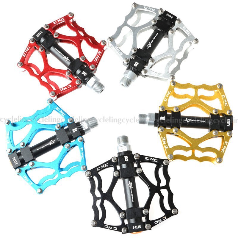 ROCKBROS Bike Pedal Aluminum Alloy 9/16″ Anti-slip Pedals 2 Sealed Bearings