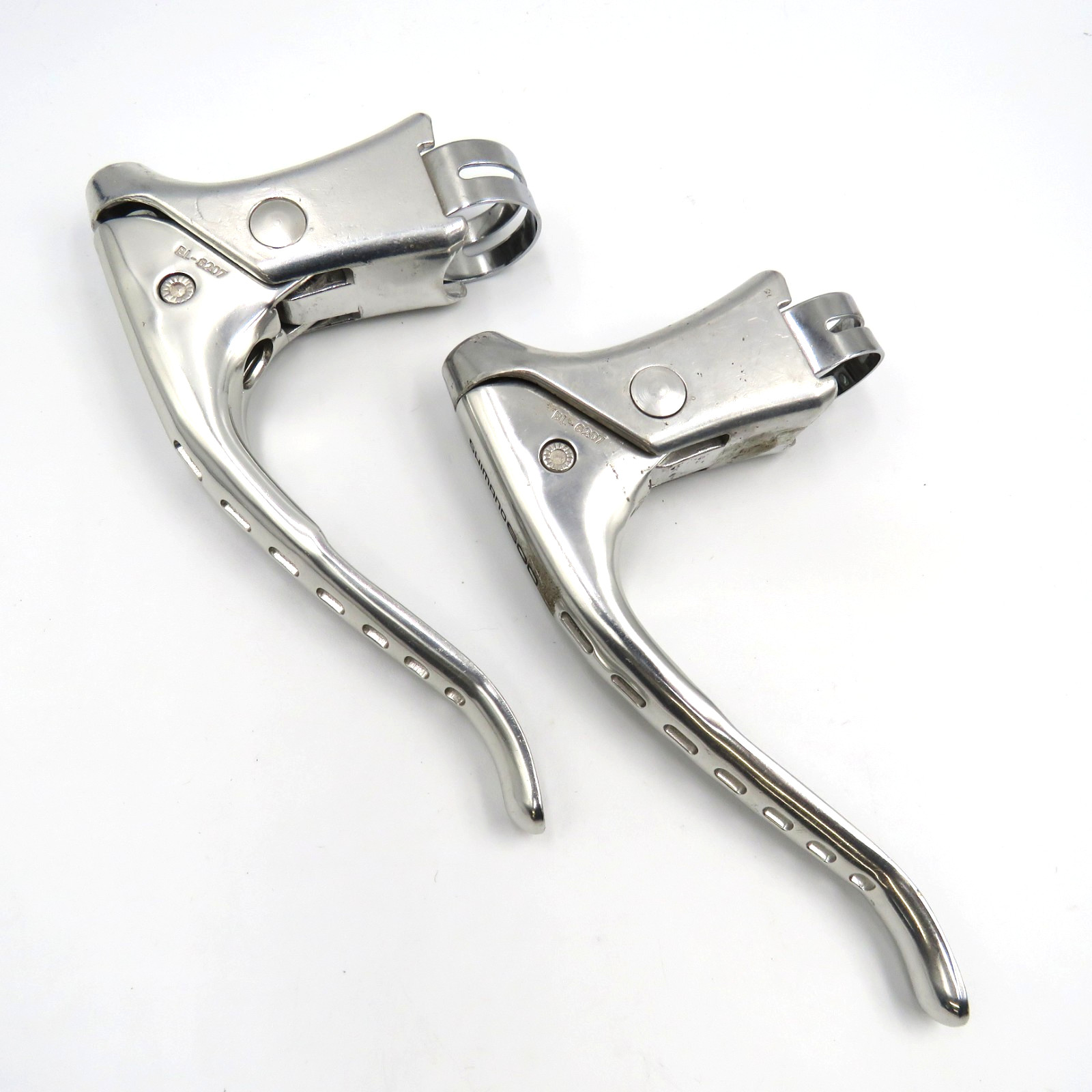 Vintage Shimano 600 BL-6207 Road Brake Levers Pair Drilled Drop Bar Non Aero