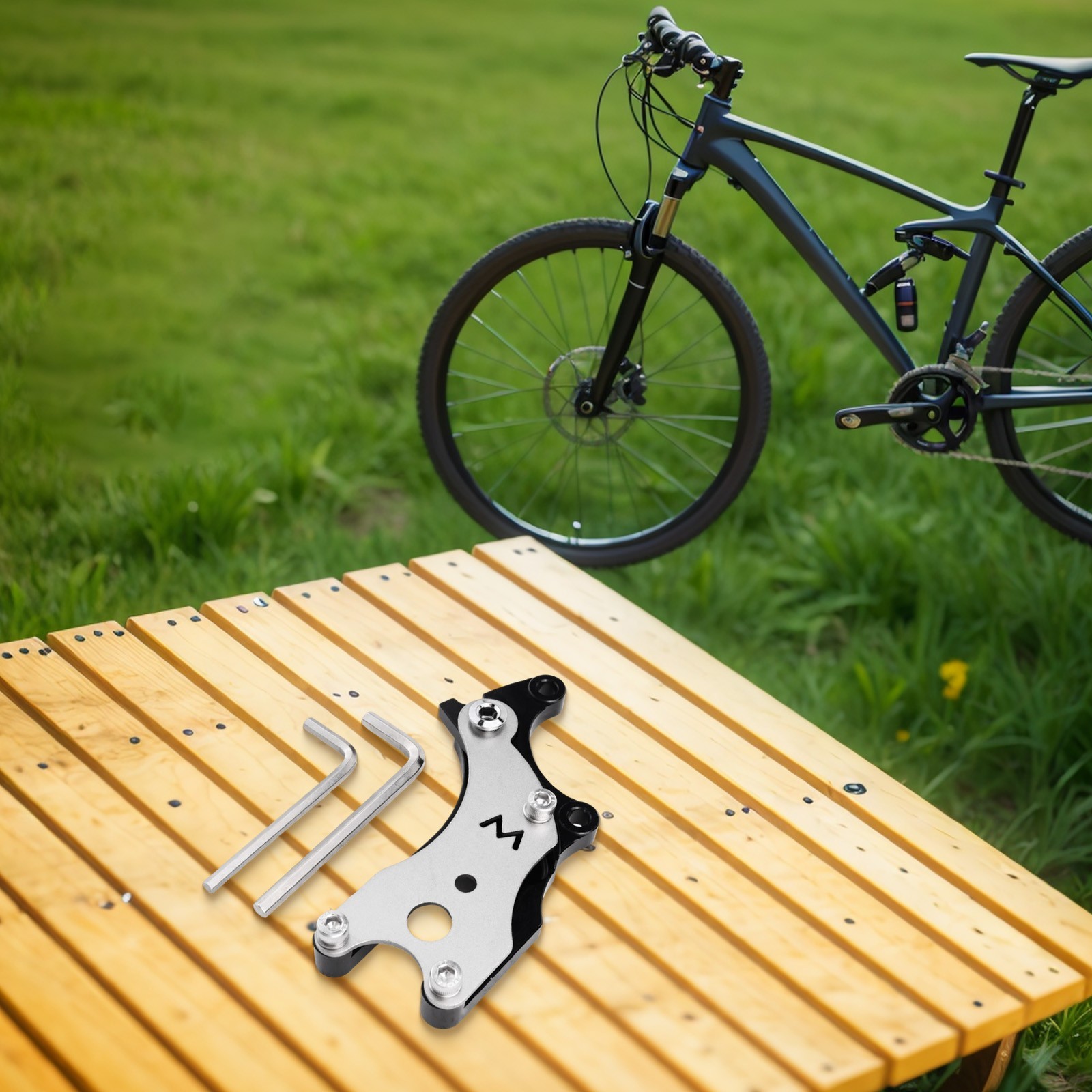 Aluminum alloy conversion kit Convert V brakes to disc brakes on your road bike