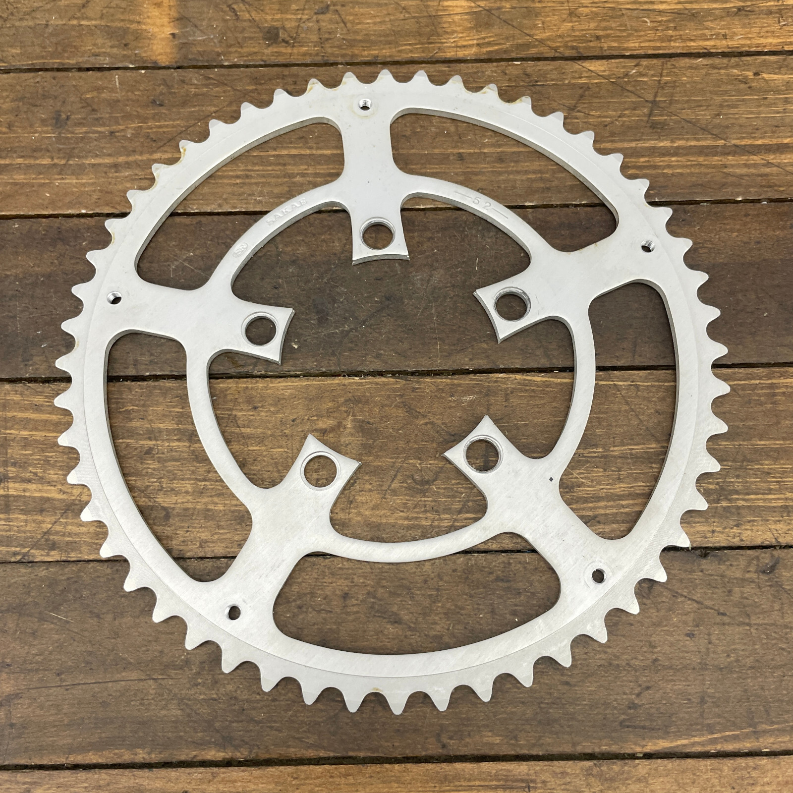 Vintage SR Sakae Apex 52t Chainring NOS 86 BCD 52 Tooth Stronglight Sprocket