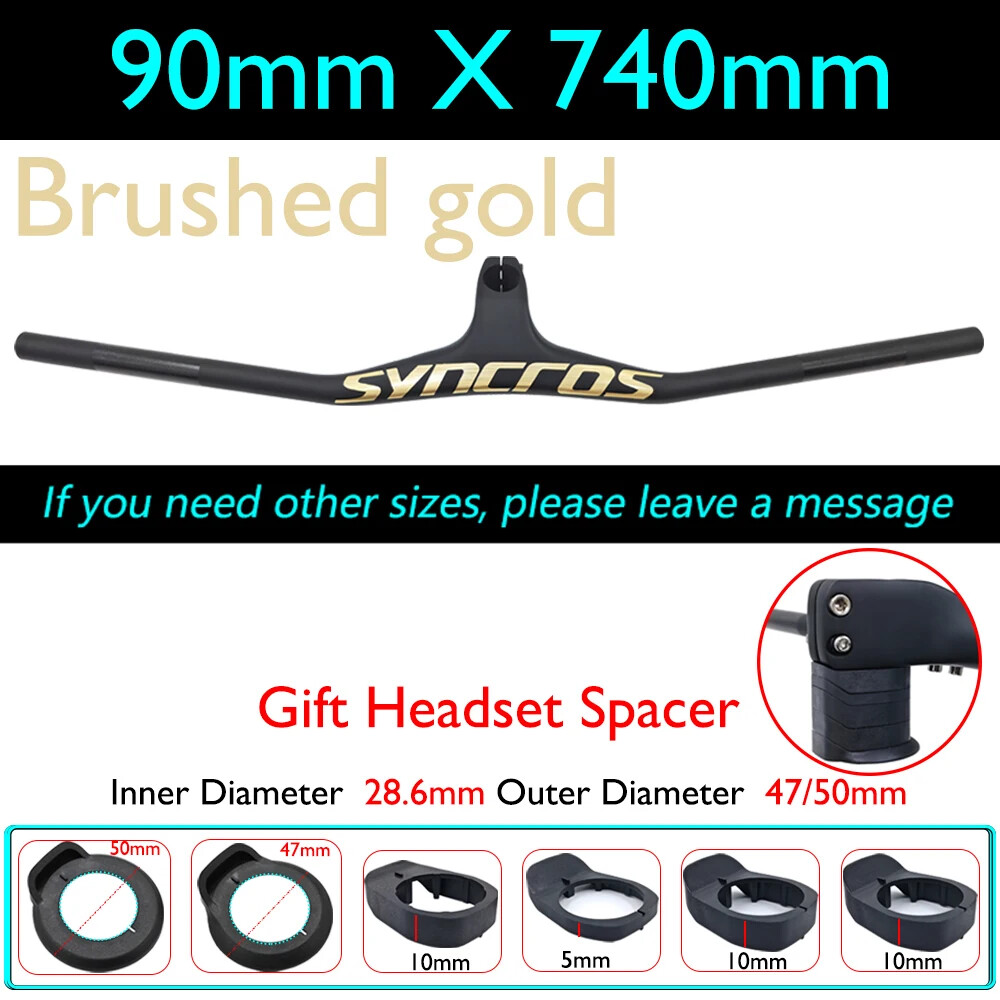 -17° Integrated Cockpit MTB Carbon Handlebars 28.6mm 660-800mm Width Riser Bar