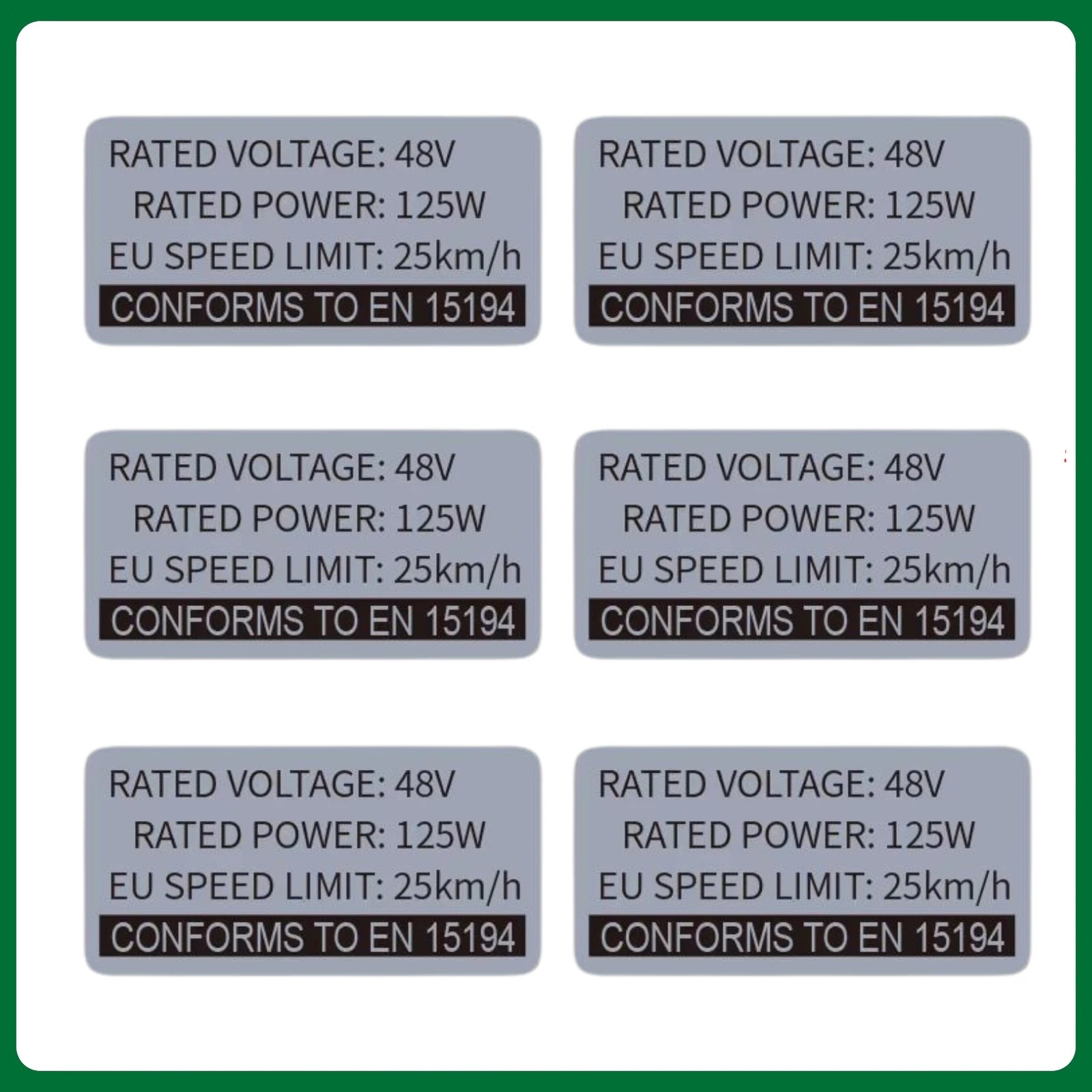 Ebike Modification Kit Stickers,36V 48V 250W Electric Bike Lable,Compataible for