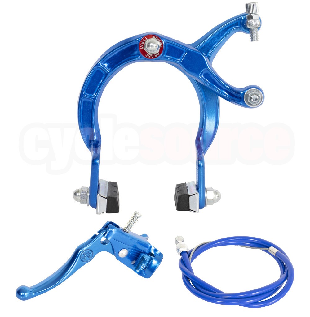 ENIX BMX Brake FRONT & REAR SET Alloy BLUE Bike Bicycle Caliper Cable Lever