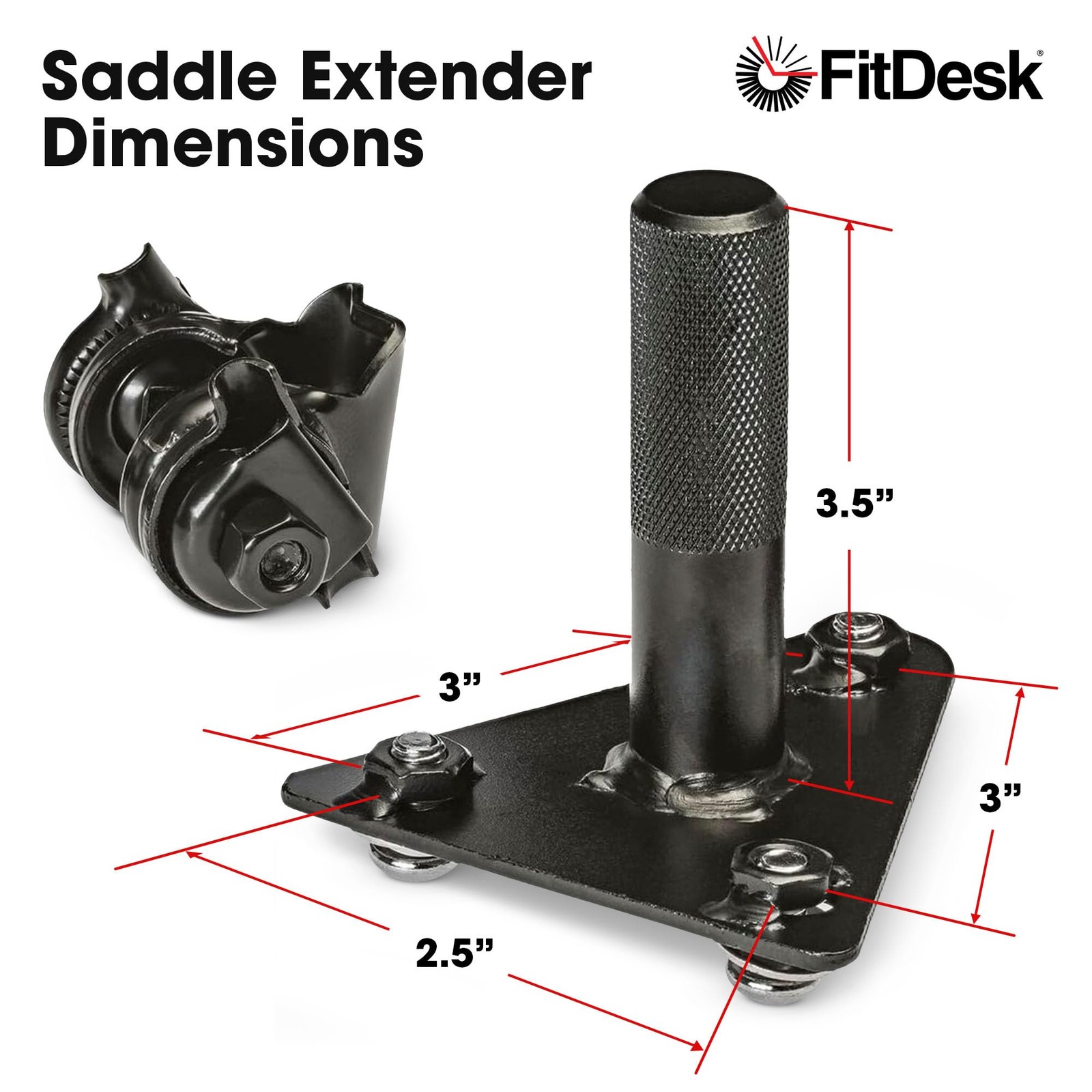 Fitdesk Universal Saddle Extender For Fdx 2.0 3.0 – Adjustable Bike Seat Post
