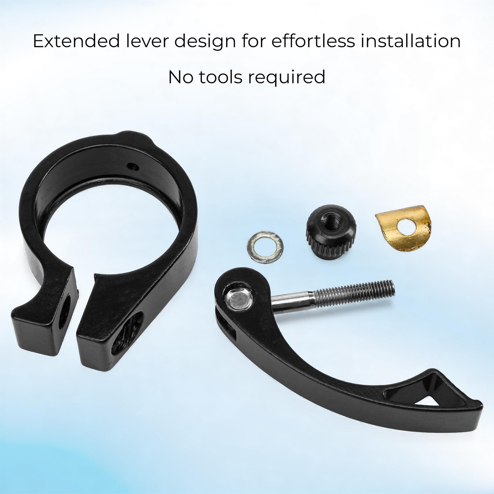 38mm Bike Seat Post Clamp Aluminium Alloy Quick Release Tube Clamp Lightweigh…