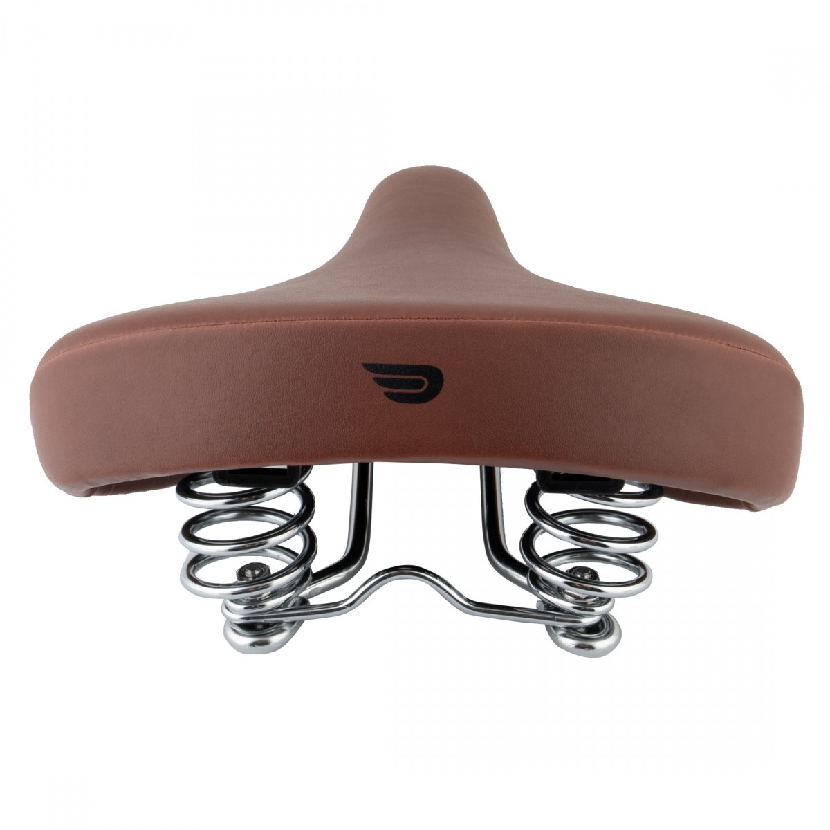 Pure Cycles City Comfy Saddle – Brown Steel Rails PVC Cover Unisex