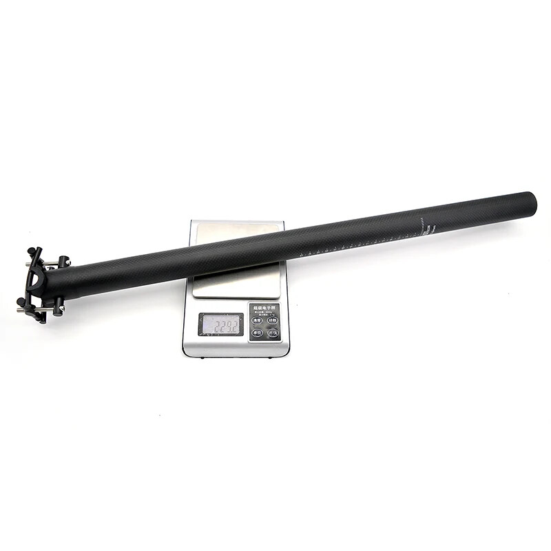 Folded Bike Seatpost Full Carbon Fibre Integrated Seat Post 31.8/33.9/34.9*580mm