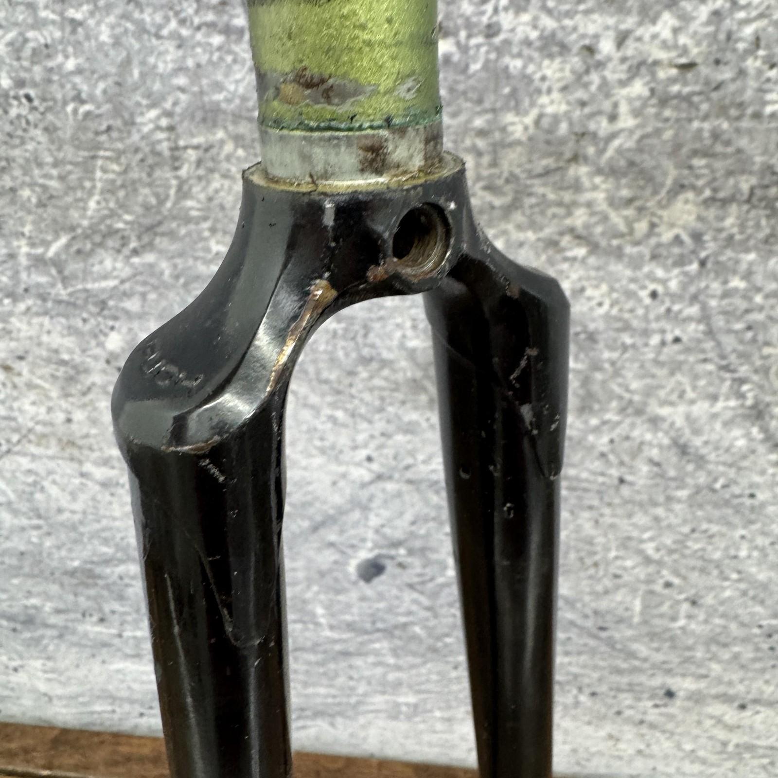 Vintage Puch Road Fork 1 In Threaded 700s Stamped Aero Crown Gipiemme Dropouts