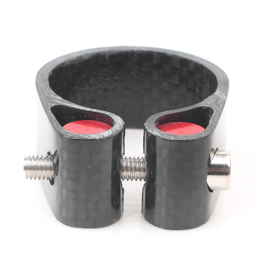 Ultralight Seat Post Clamp Fit 1.24″/1.21″ 1.07″ seat post 0.7oz Carbon Fiber