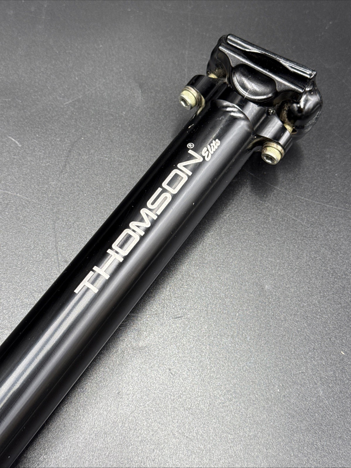 THOMSON Elite Zero Setback 30.9mm x 367mm Black Seatpost NEAR MINT USED