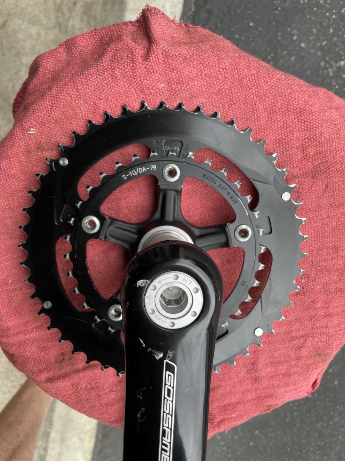FSA Gossamer Crankset 170mm, 50/34t, 10-Speed, 5-Bolt, 110mm BCD, Black