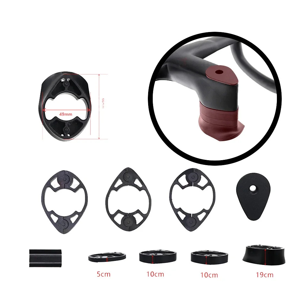 Integrated Road Bike Handlebar Carbon Drop Handlebar with Free Computer Mount