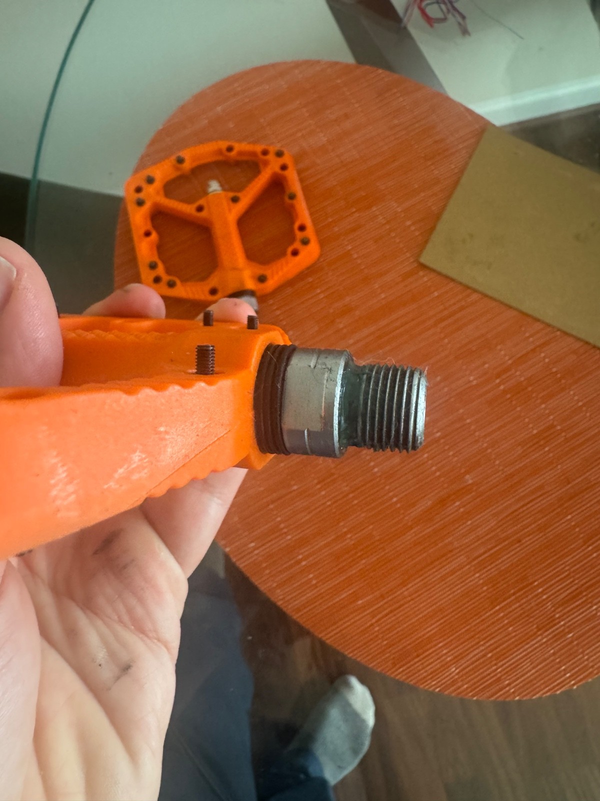 Only Used Once – crankbrothers MTB pedals – Orange