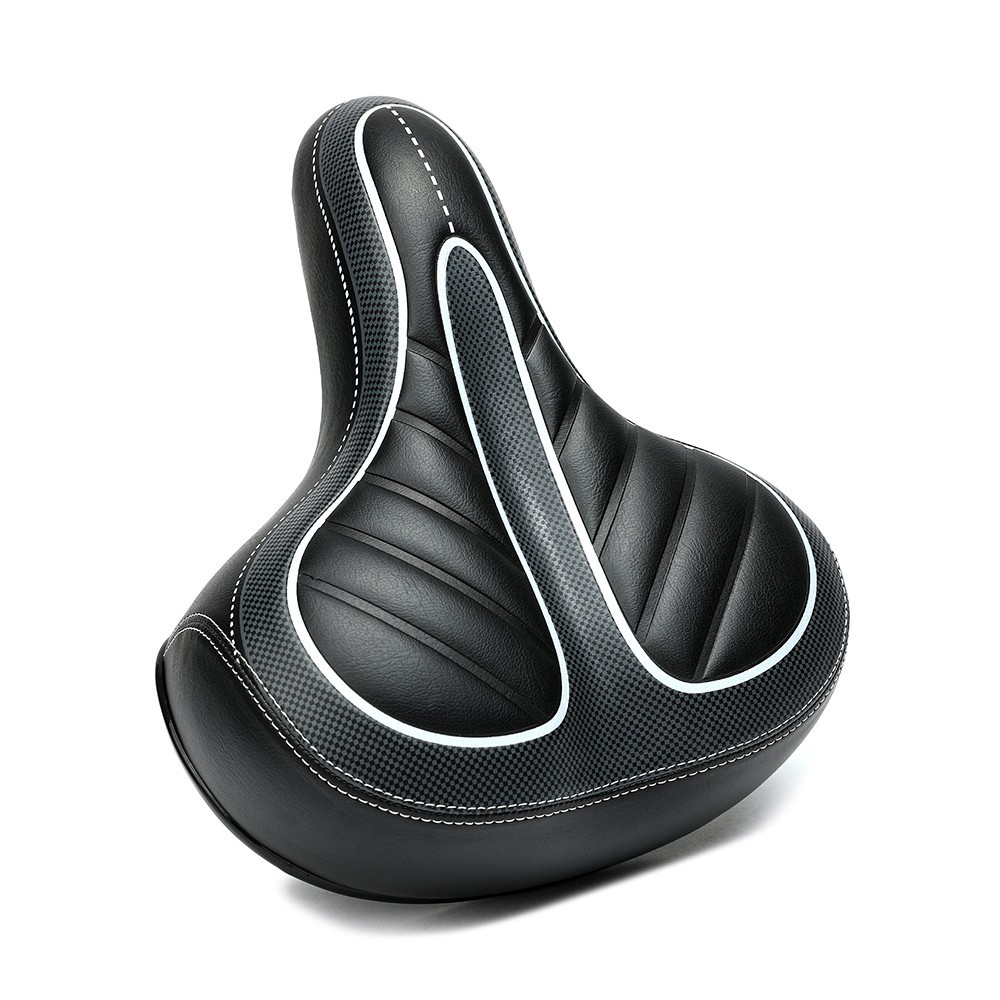Bicycle Saddles with Shock Spring Wide Bike Seat Cushion for Mountain Road Bikes