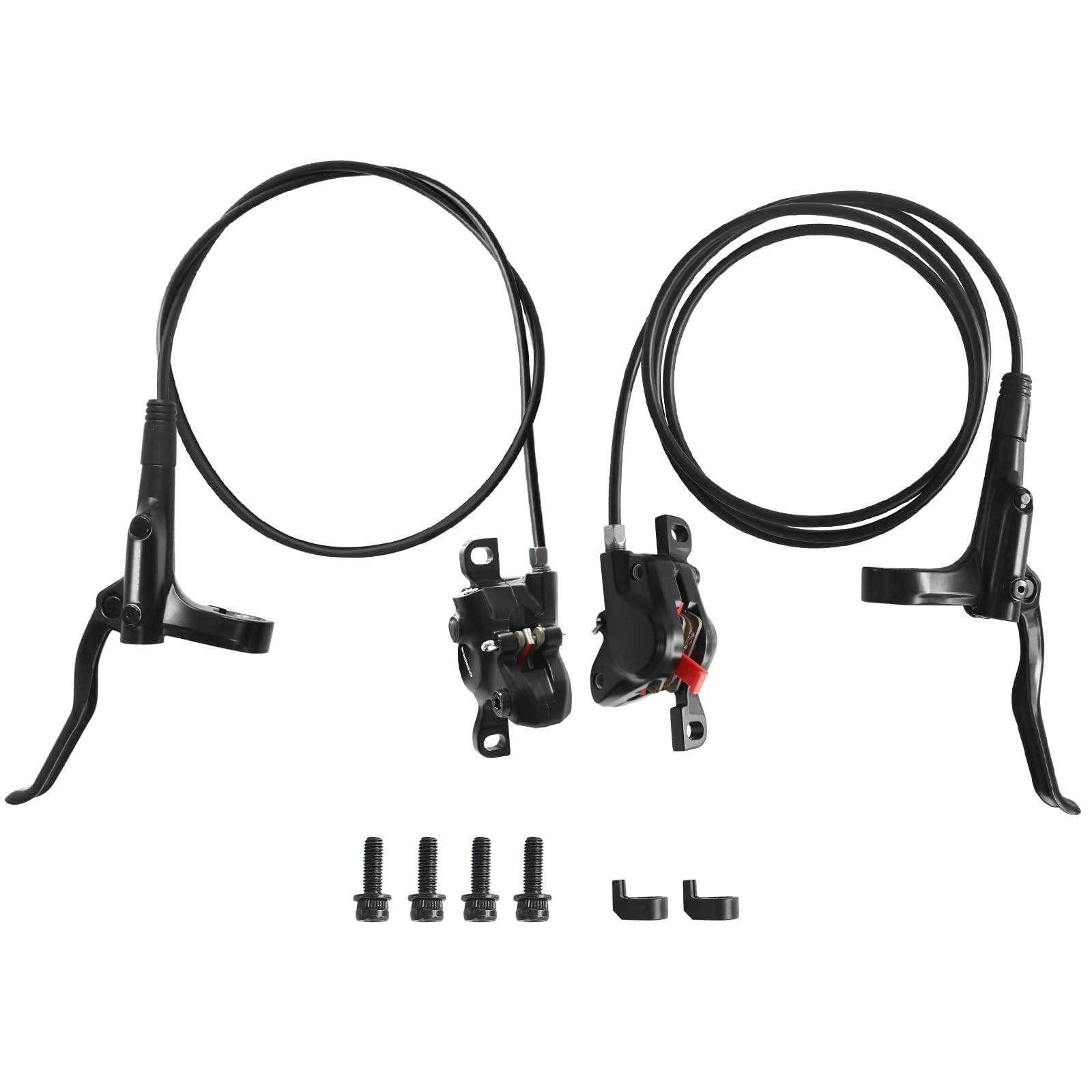 MT200 MTB Hydraulic Disc Brake Set, Left Front 800mm & Right Rear 1550mm, Mounta