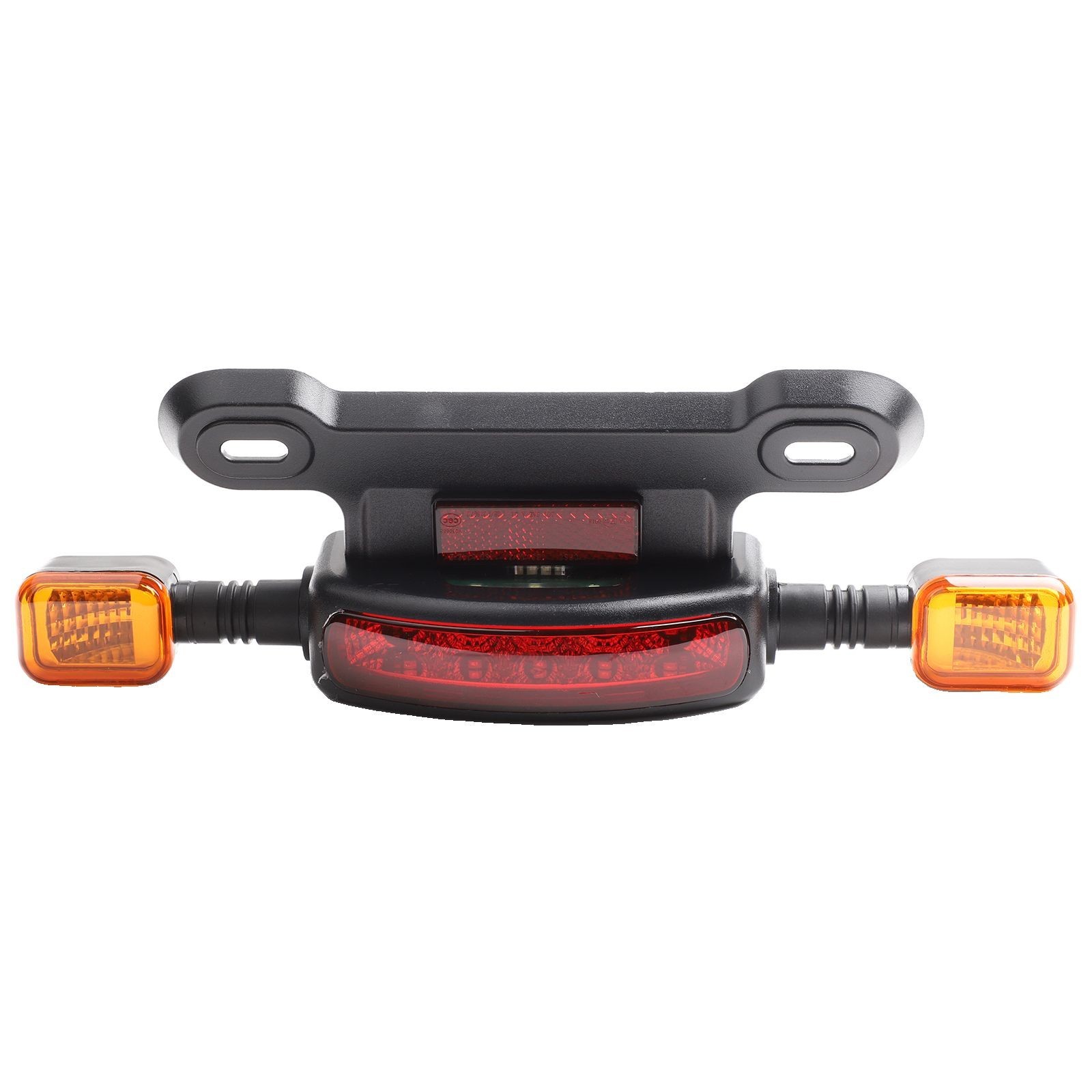 Electric Bicycle Taillight Assembly in Black and Yellow with 12V Support