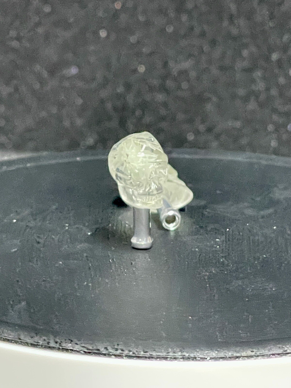 Clear Skull With Glow In The Dark Pot Leaf Brake Cable Ends For BMX Etc. (B100)