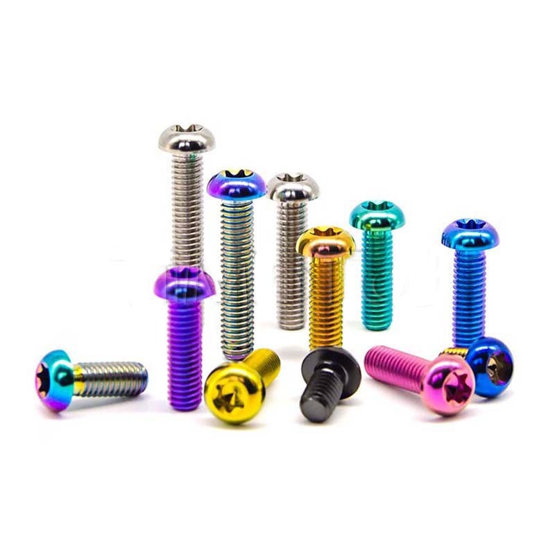 Titanium Bolts M6 Button Head Torx Screw 10 15 20 25 30 35mm 6pcs/package