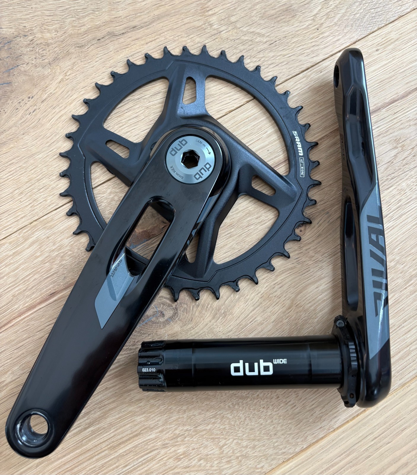 SRAM Rival E1 1x XPLR Crankset. DUB, 40T, 170mm, 13-speed, power-ready