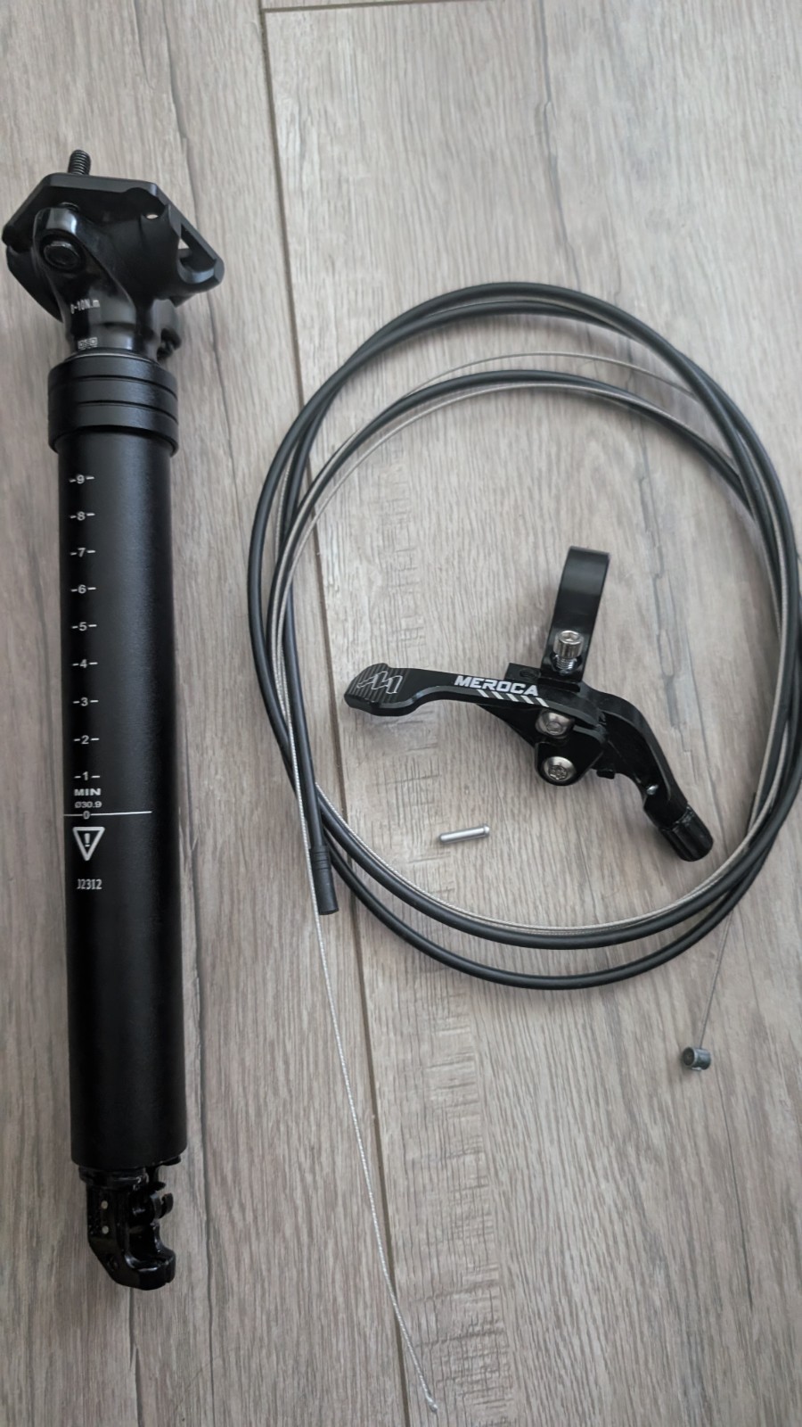 TranzX 30.9 Dropper Seatpost 410mm length 120mm travel Remote Lever New Take Off