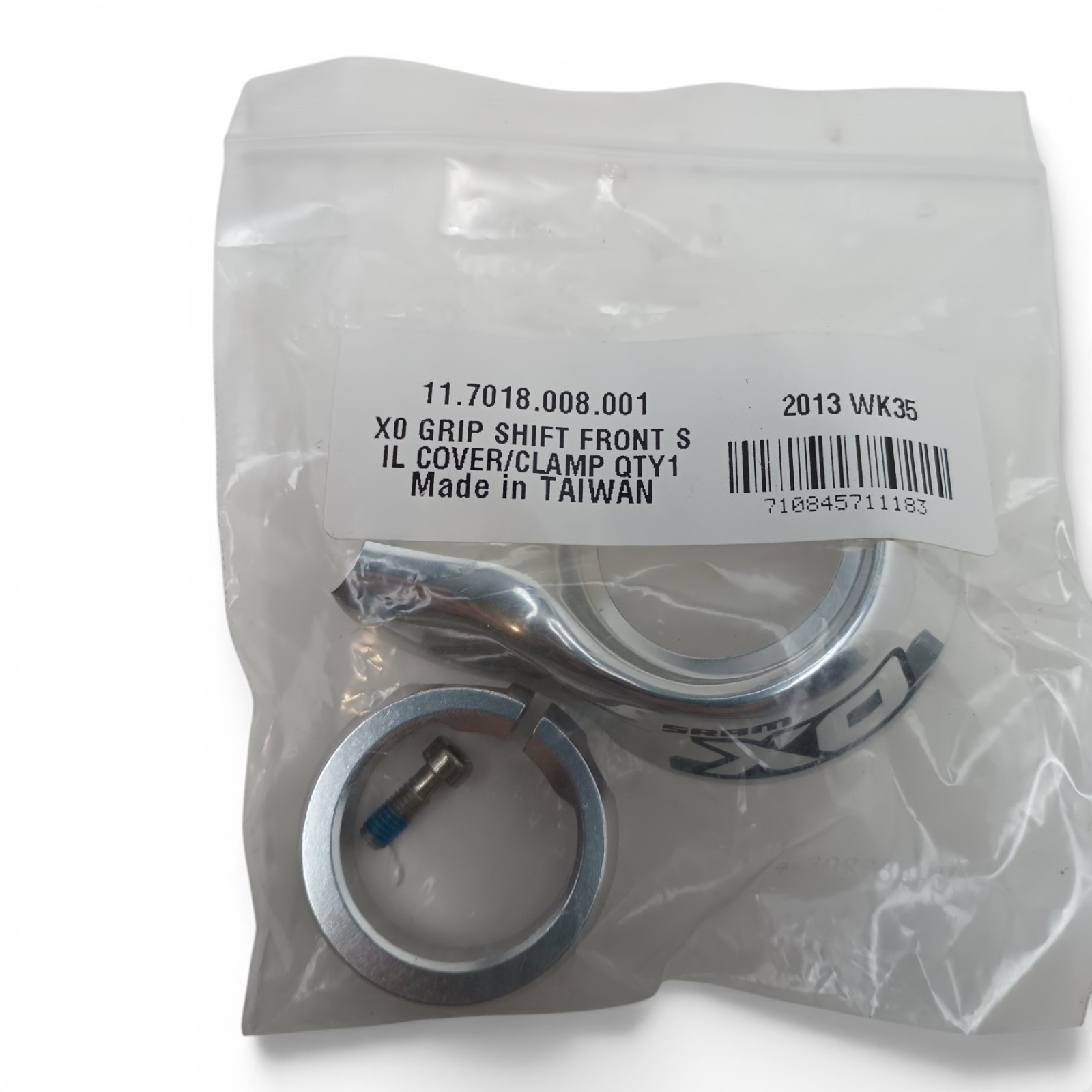 SRAM XO Grip shifter Front Silver Cover Clamp 11.7018.008.001