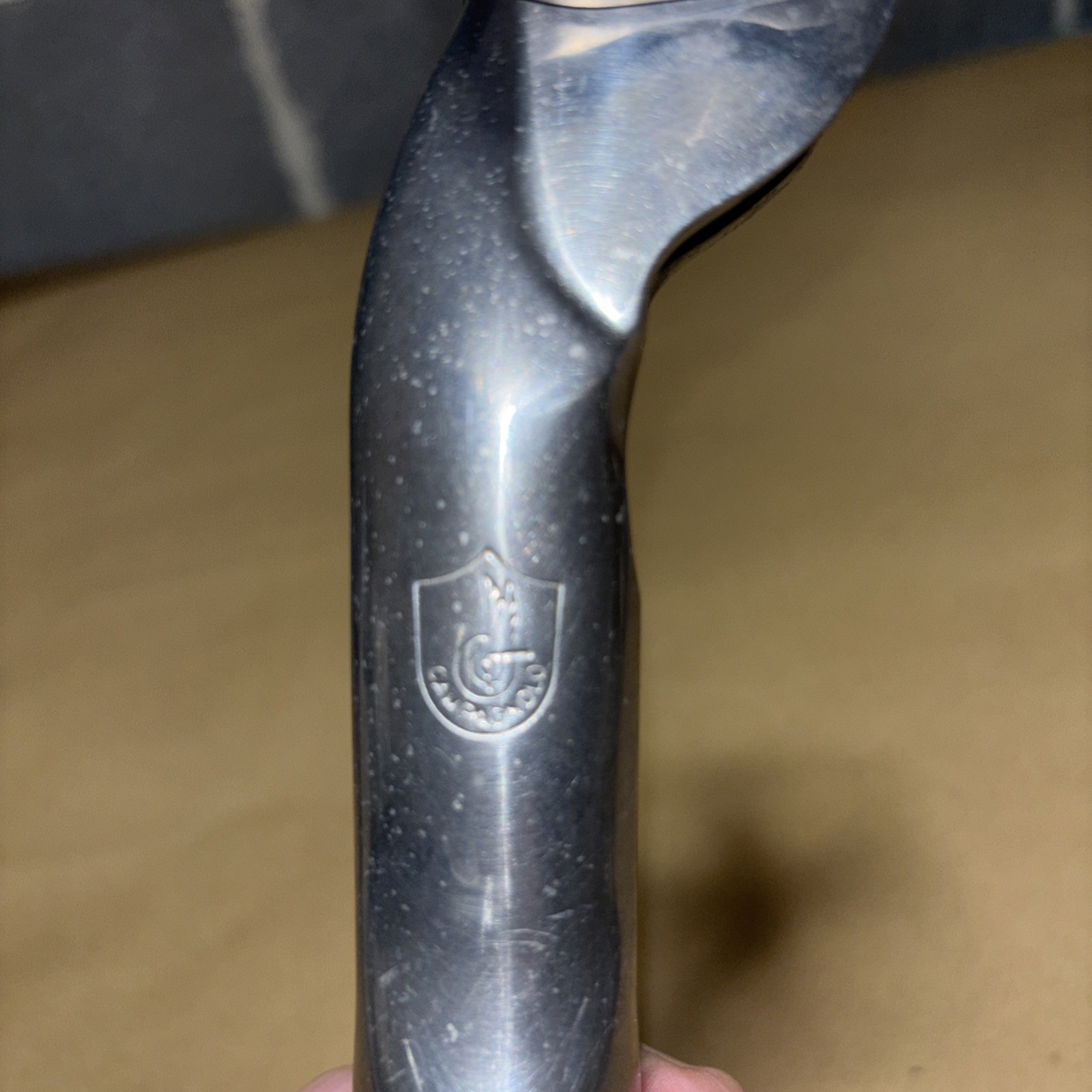 Campagnolo C Record Aero Engraved Crest Logo Seatpost 1980’s 20cm long