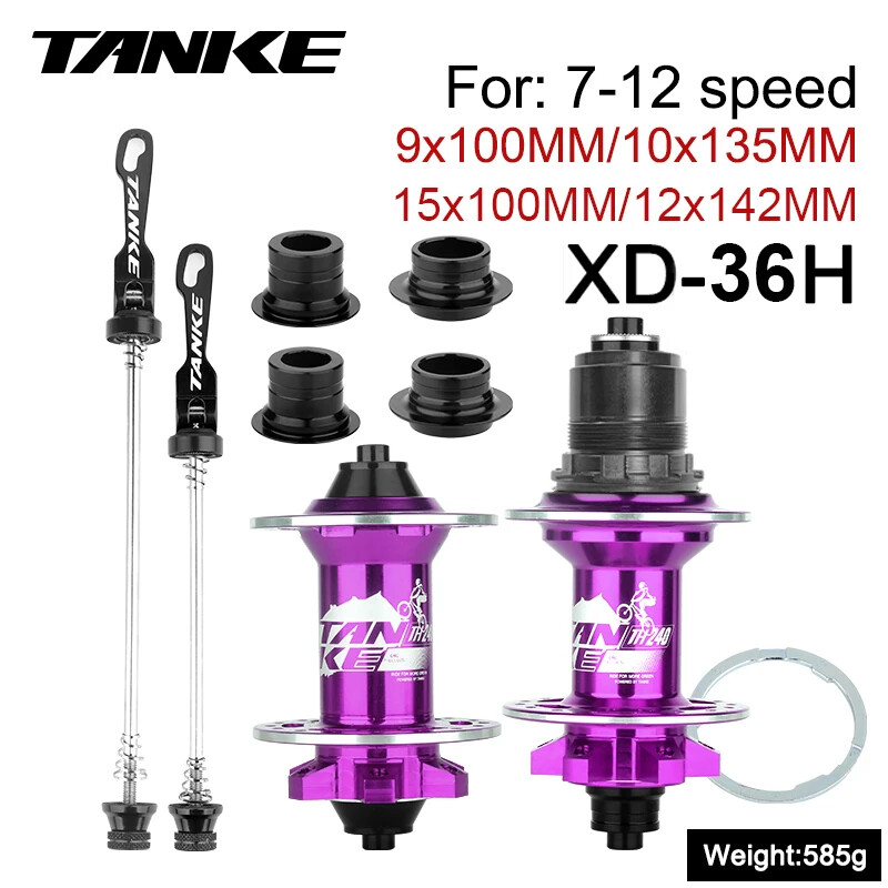 Mountain Bike Quick Release Hub 36H 6 Claw 108 Clicks Sealed Bearing Disc Brake