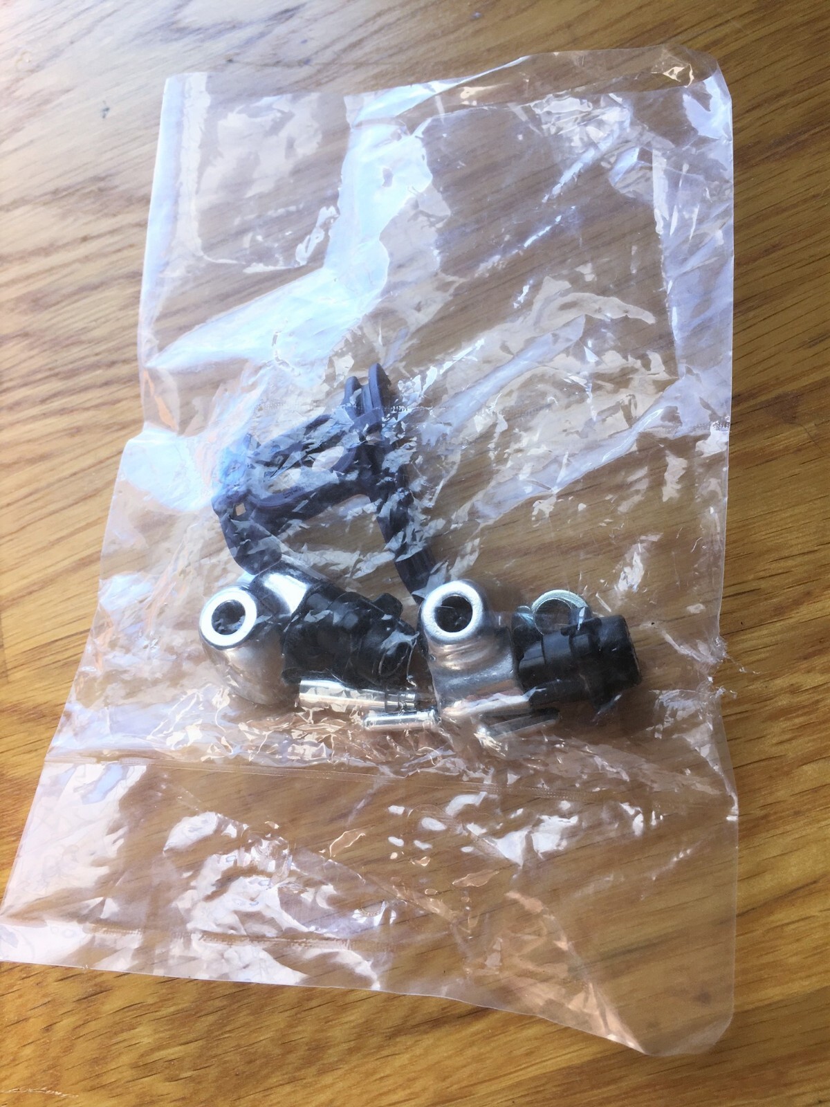 Shimano Alloy Downtube Cable Housing Stops New NOS Flat Mount Black Knobbly