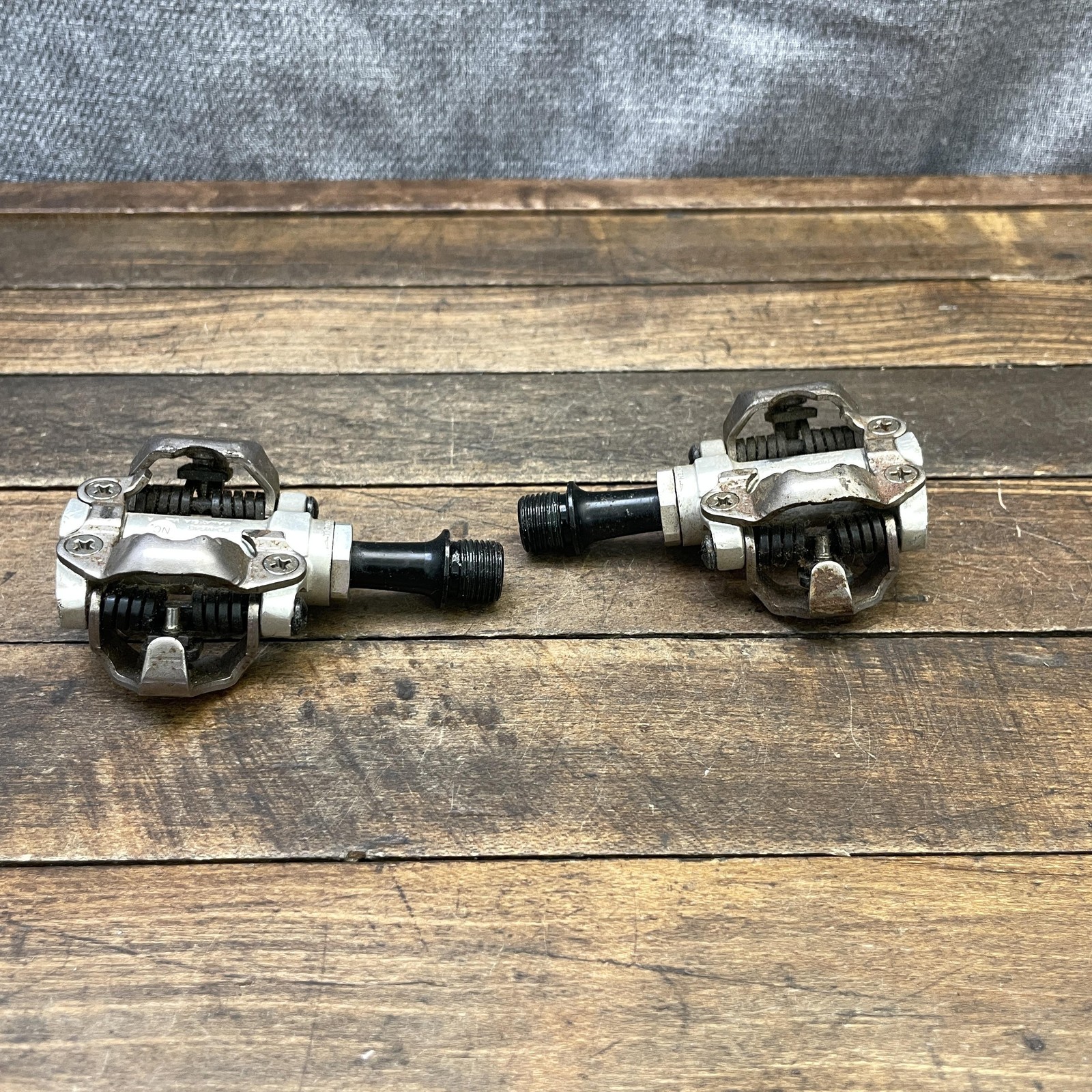 Shimano PD-M540 SPD Clipless Bike Pedals 9/16 Silver Pair 350g MTB Gravel Trail