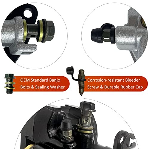Front Left Right & Rear all Brake Calipers for Yamaha Banshee 350 Warrior 350