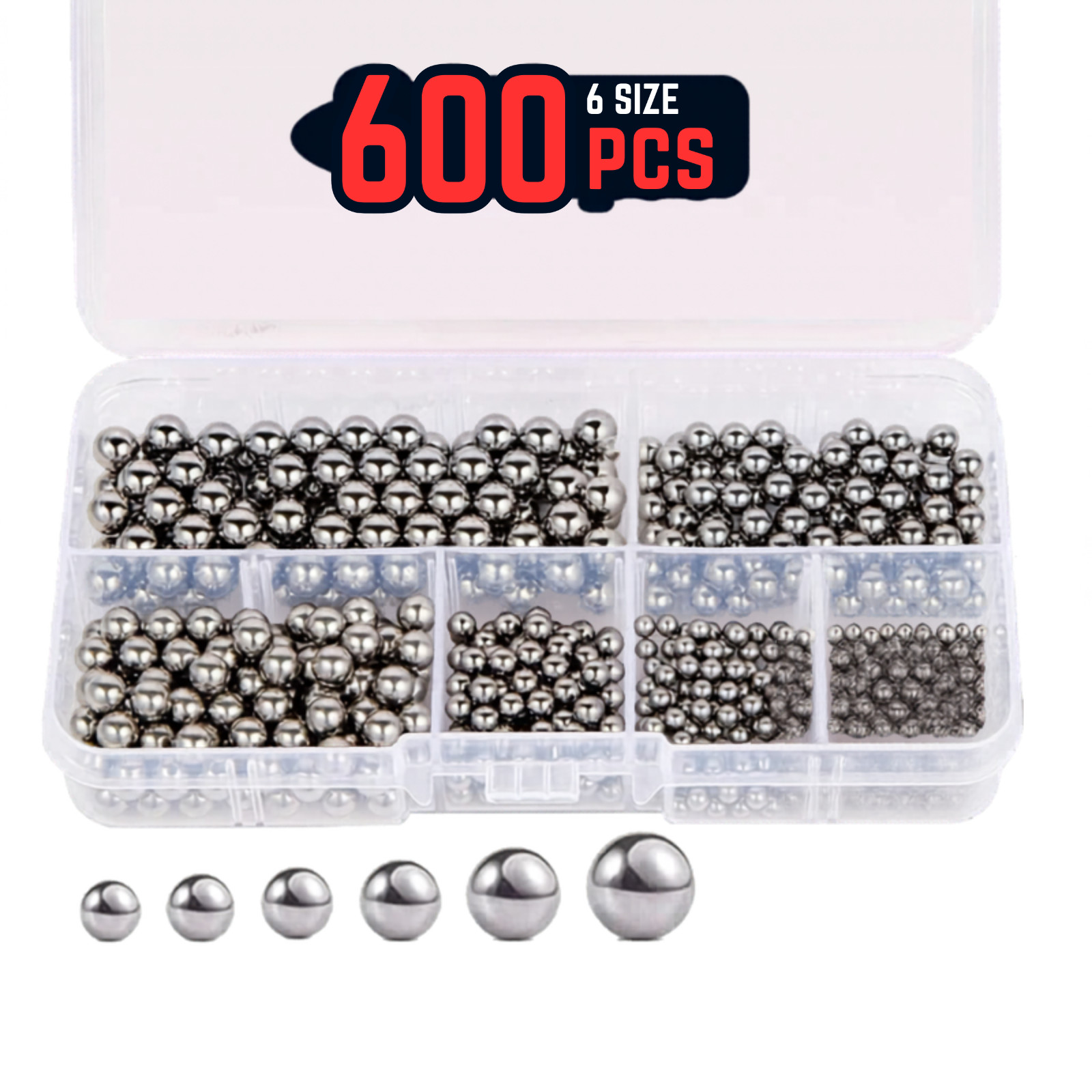 Bike Bearing Balls Kit 600PCS or Individual Sizes Chrome Steel Bicycle Repair
