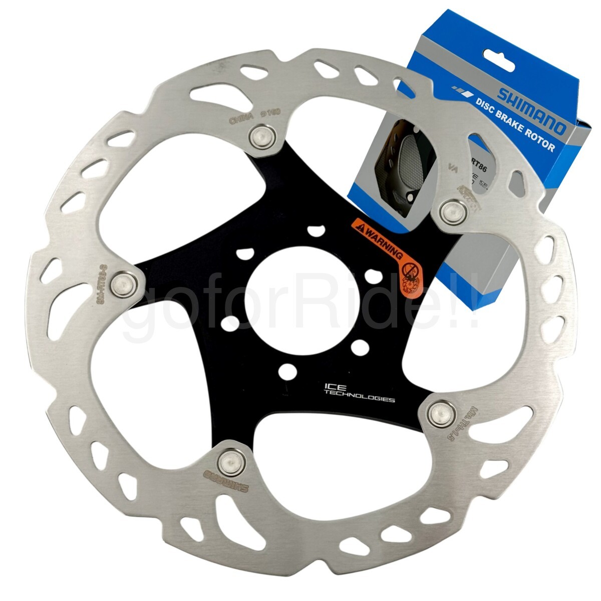 Shimano Deore XT SM-RT86 Disc Brake Rotor RT86S 160mm 6-Bolt IceTech for MTB