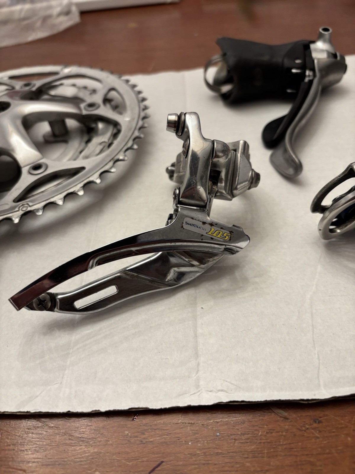Shimano 105 Road Groupset Kit Crankset Cassette F/R Derailleurs BB + 9 SpChain